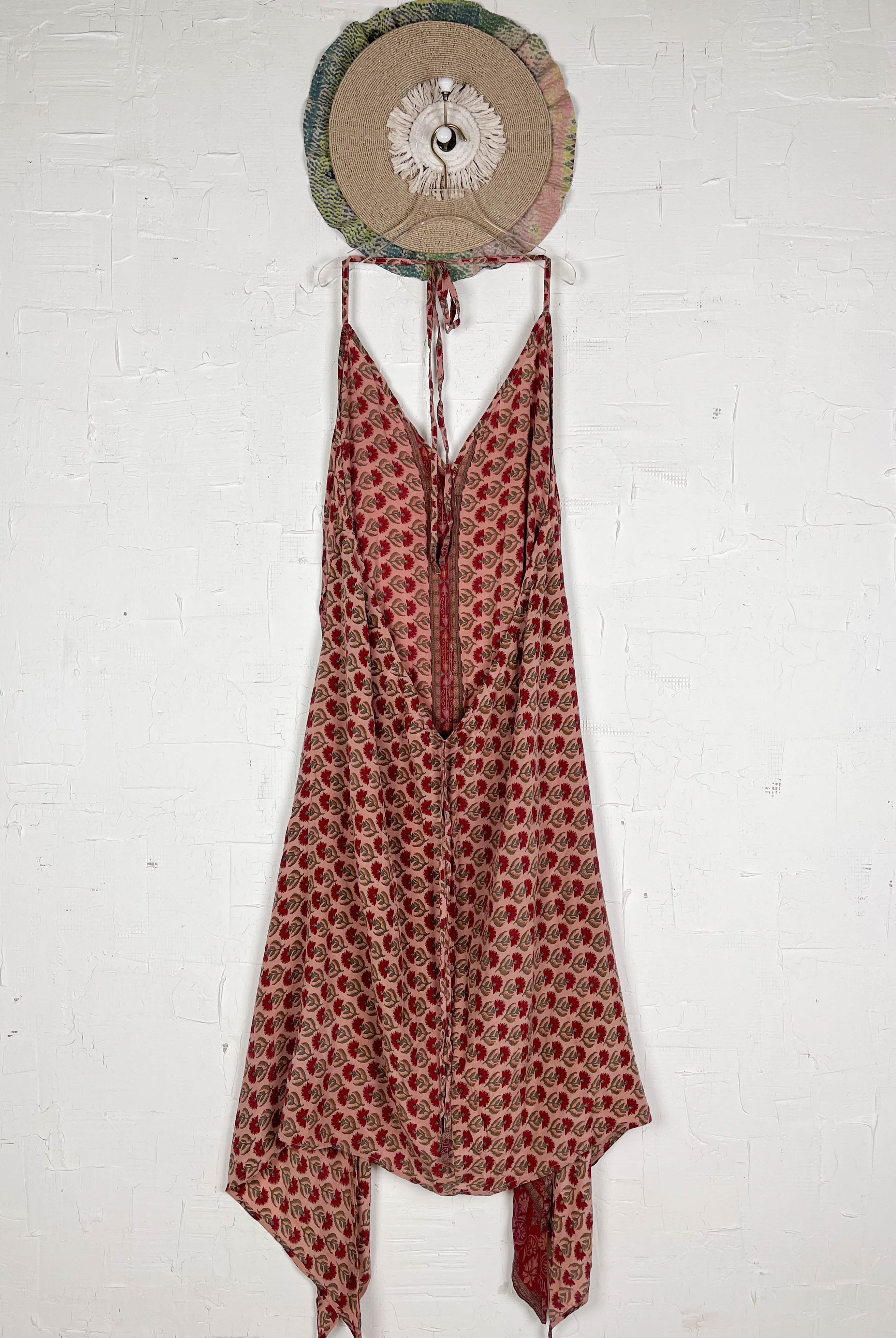 Tie-neck silk dress - Love Protect Sustain