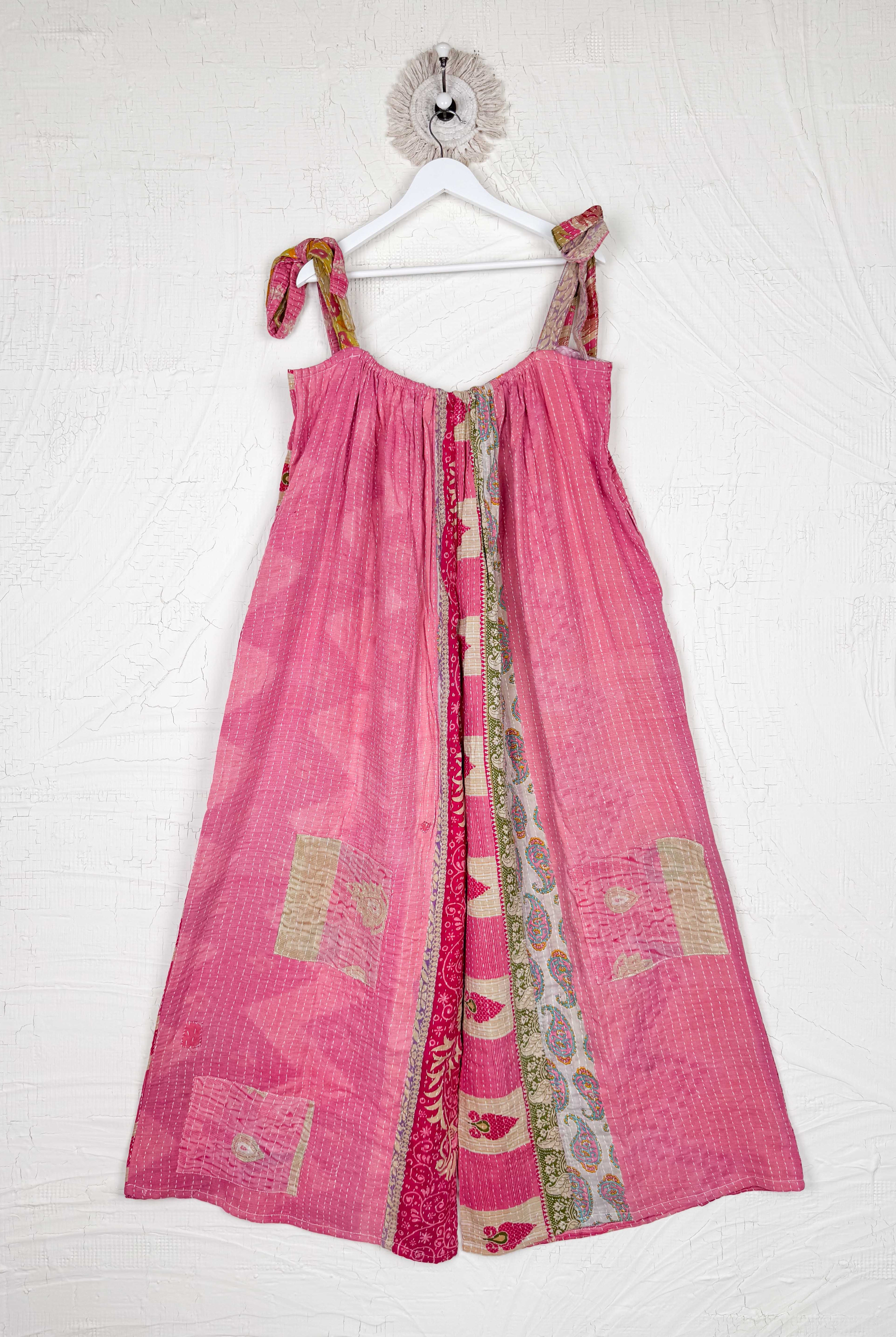 Tie-strap summer jumpsuit - Love Protect Sustain