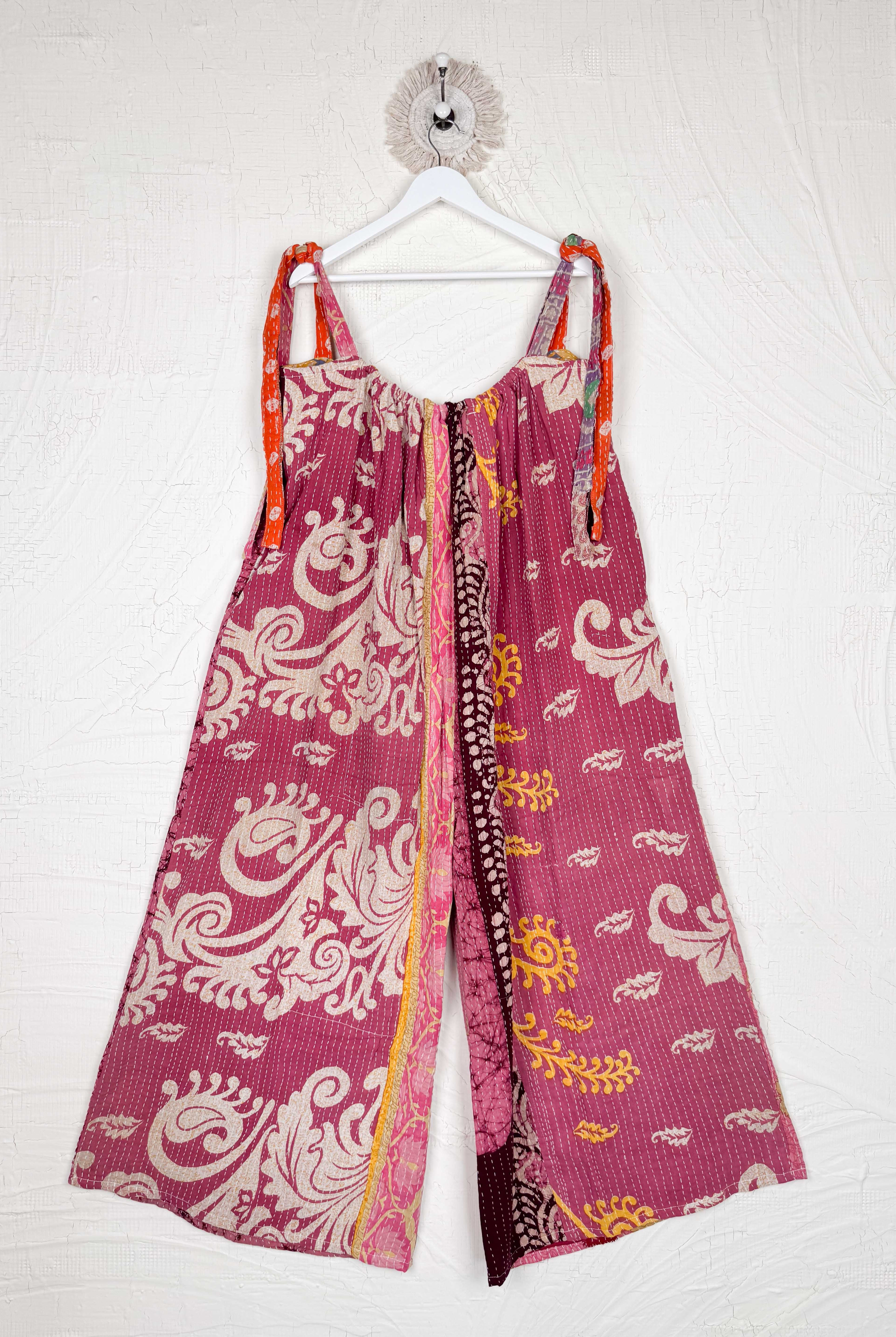 Tie-strap summer jumpsuit - Love Protect Sustain