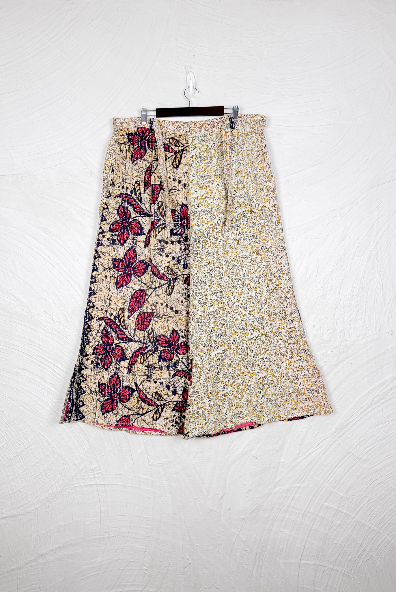 Tie Front Kantha Pants - Love Protect Sustain