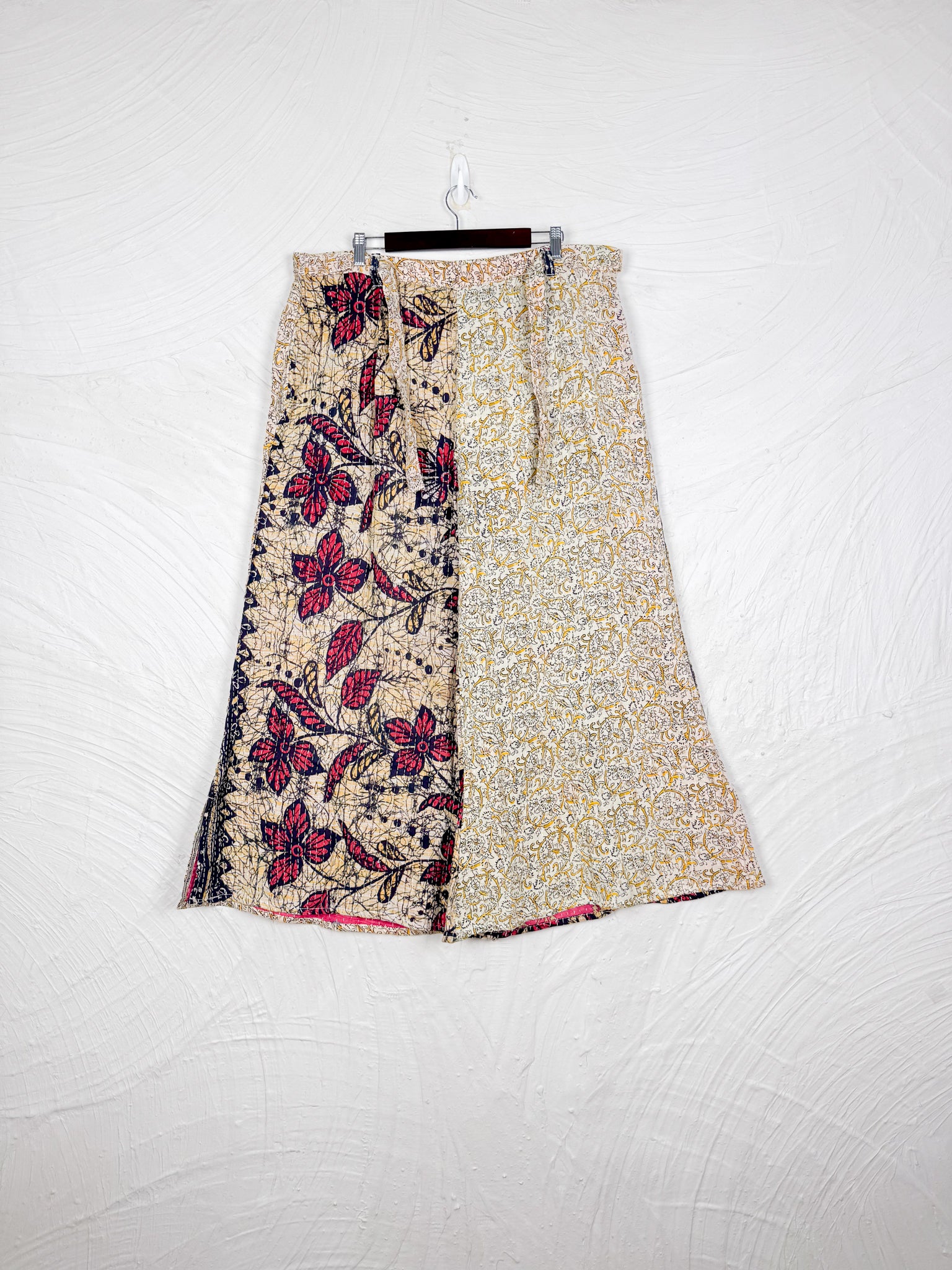 Tie Front Kantha Pants - Love Protect Sustain