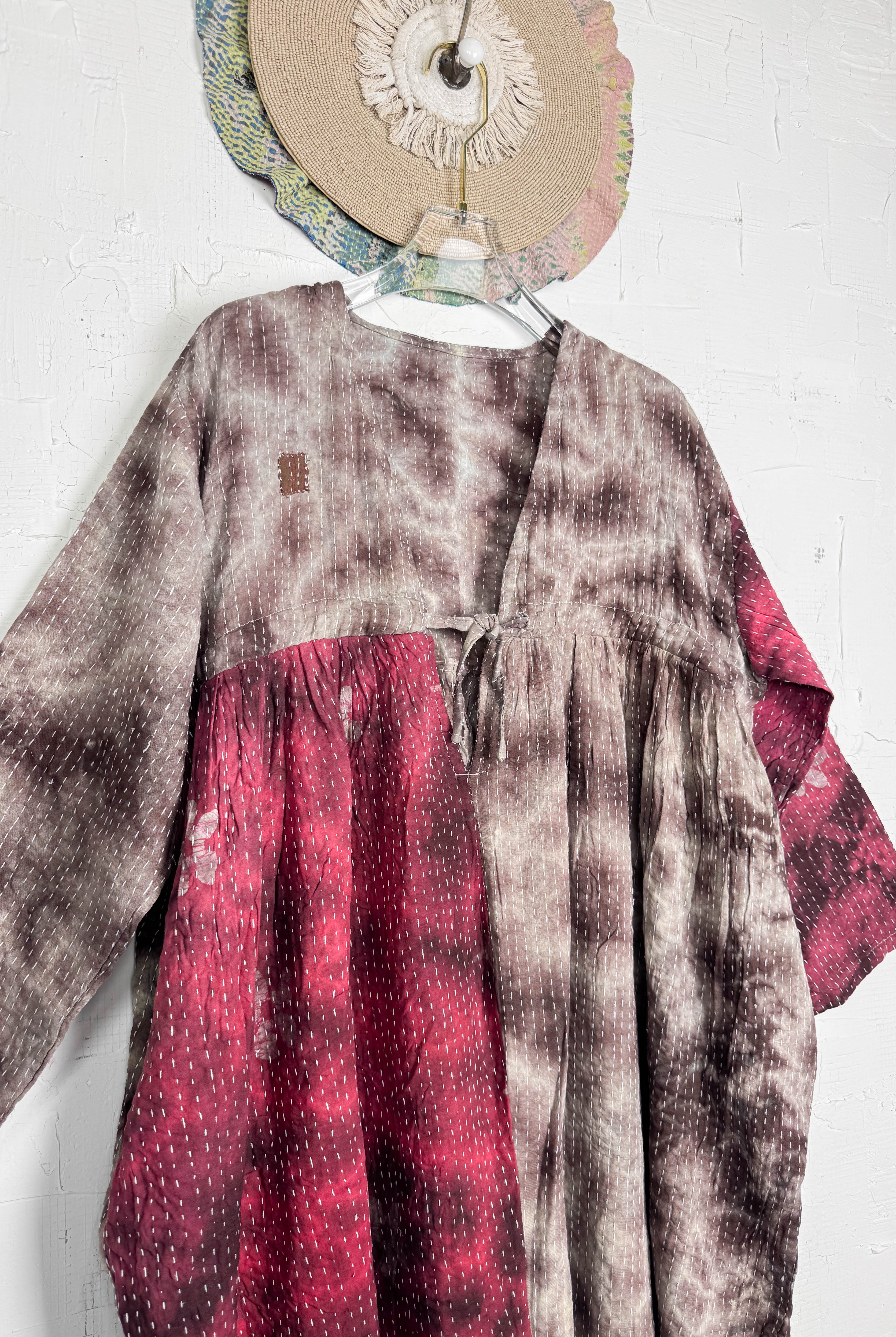 Tie-dye Kantha jumpsuit - Love Protect Sustain