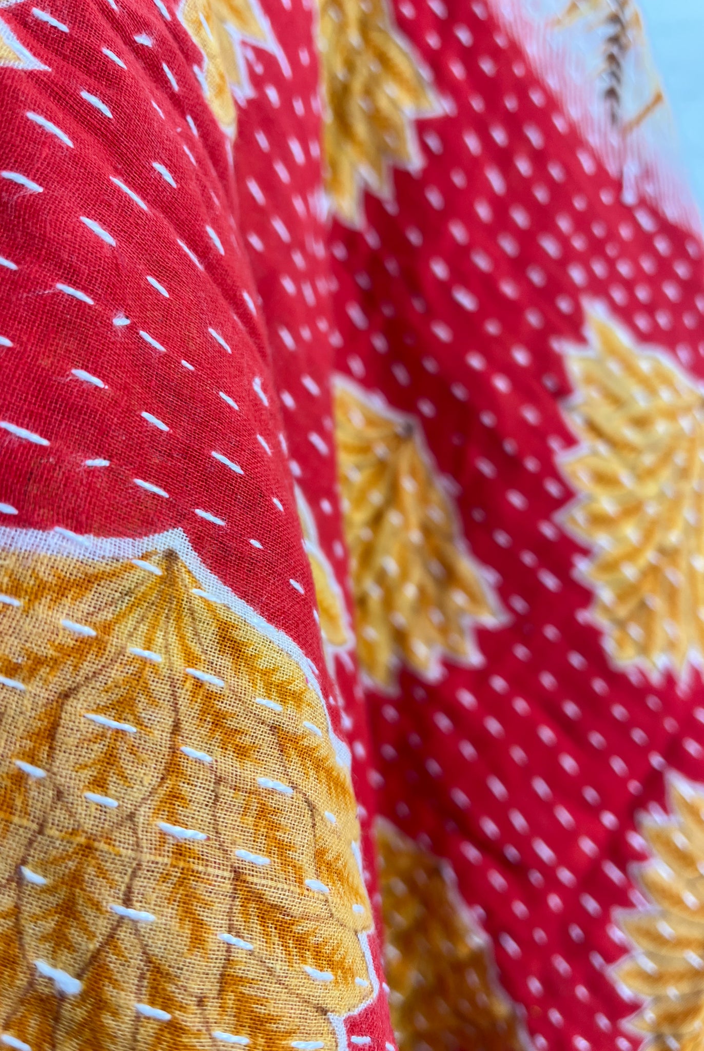 Tie front kantha ponch - Love Protect Sustain