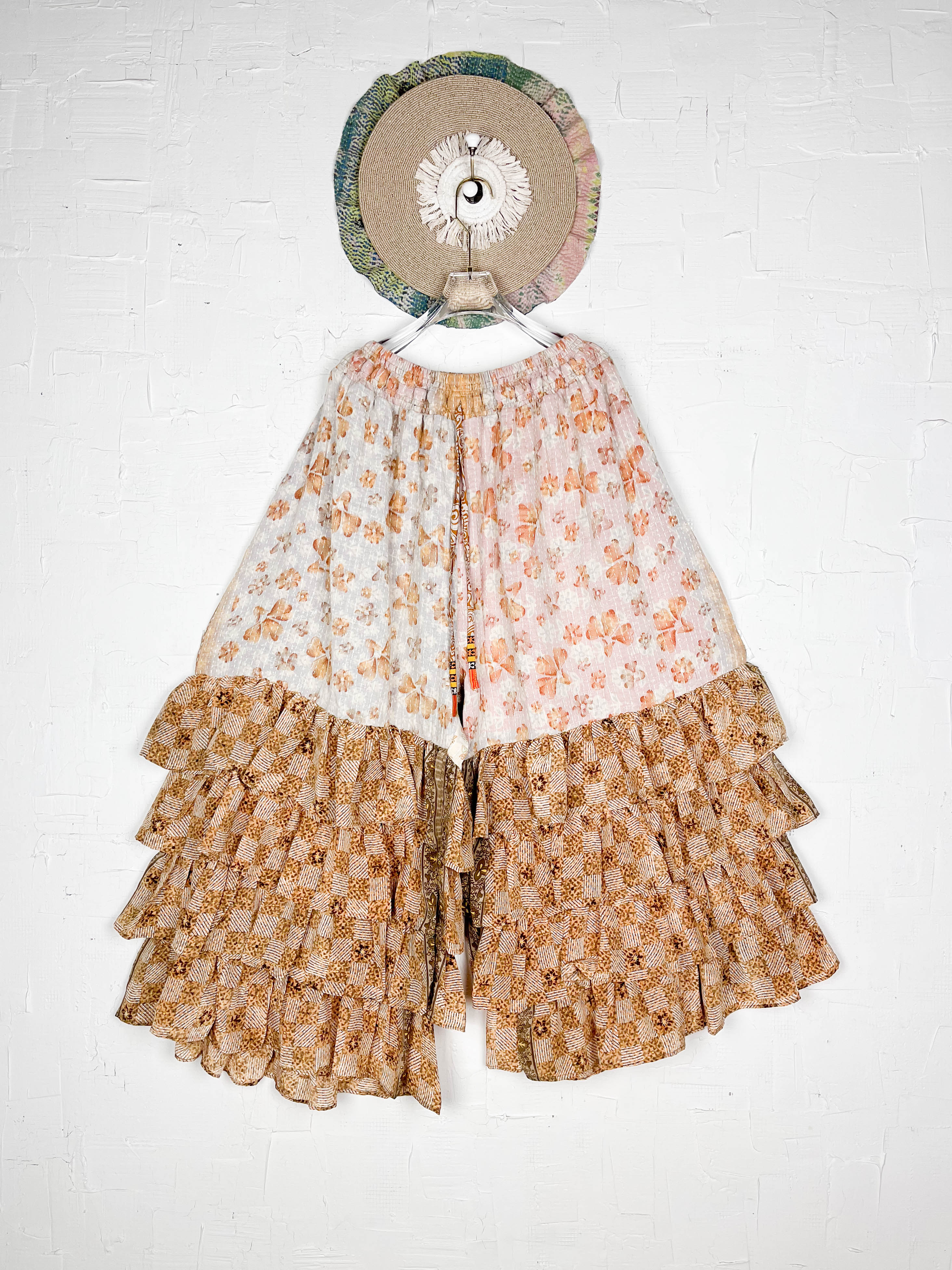 Tiered kantha pants - Love Protect Sustain