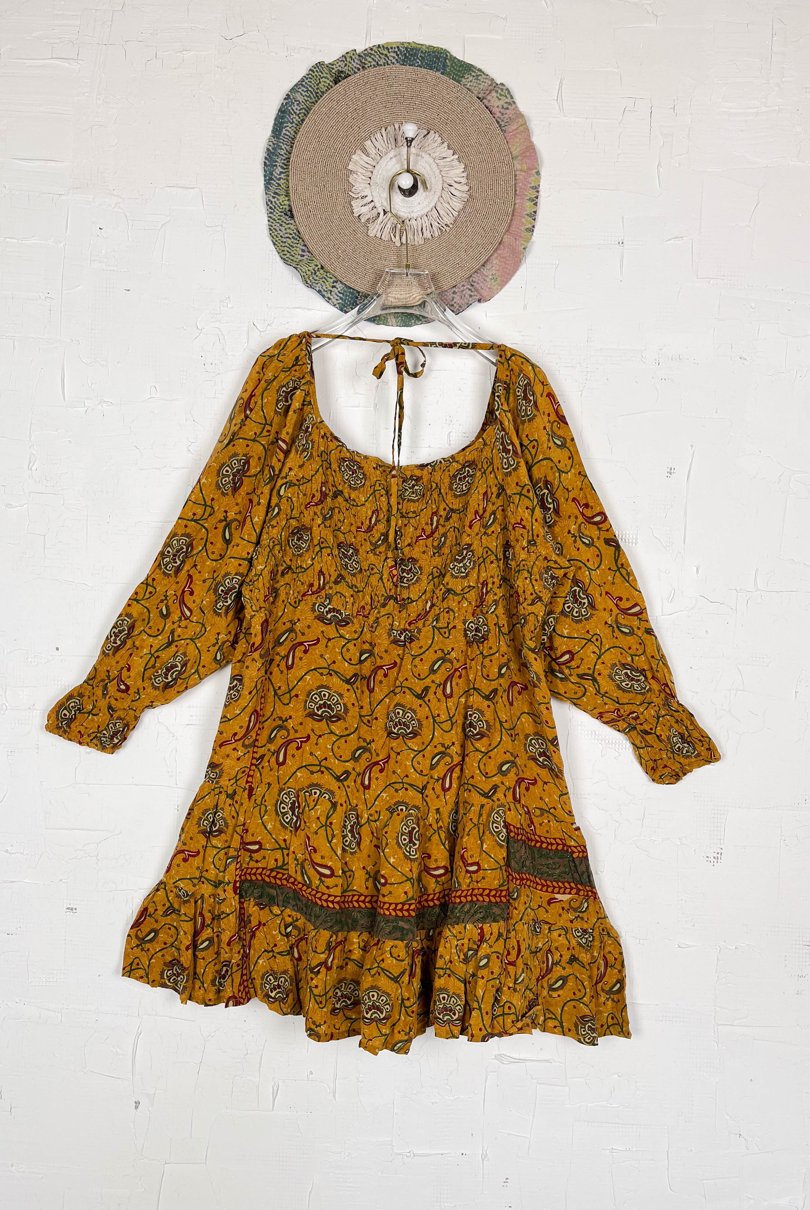 Tiered silk dress - Love Protect Sustain