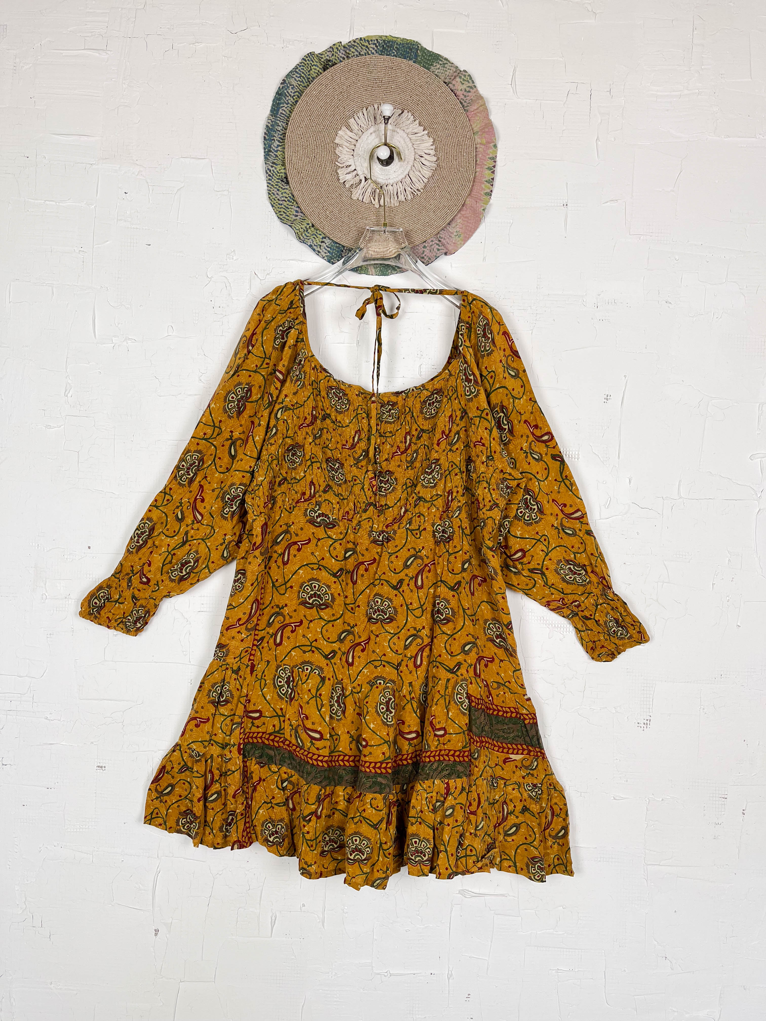 Tiered silk dress - Love Protect Sustain