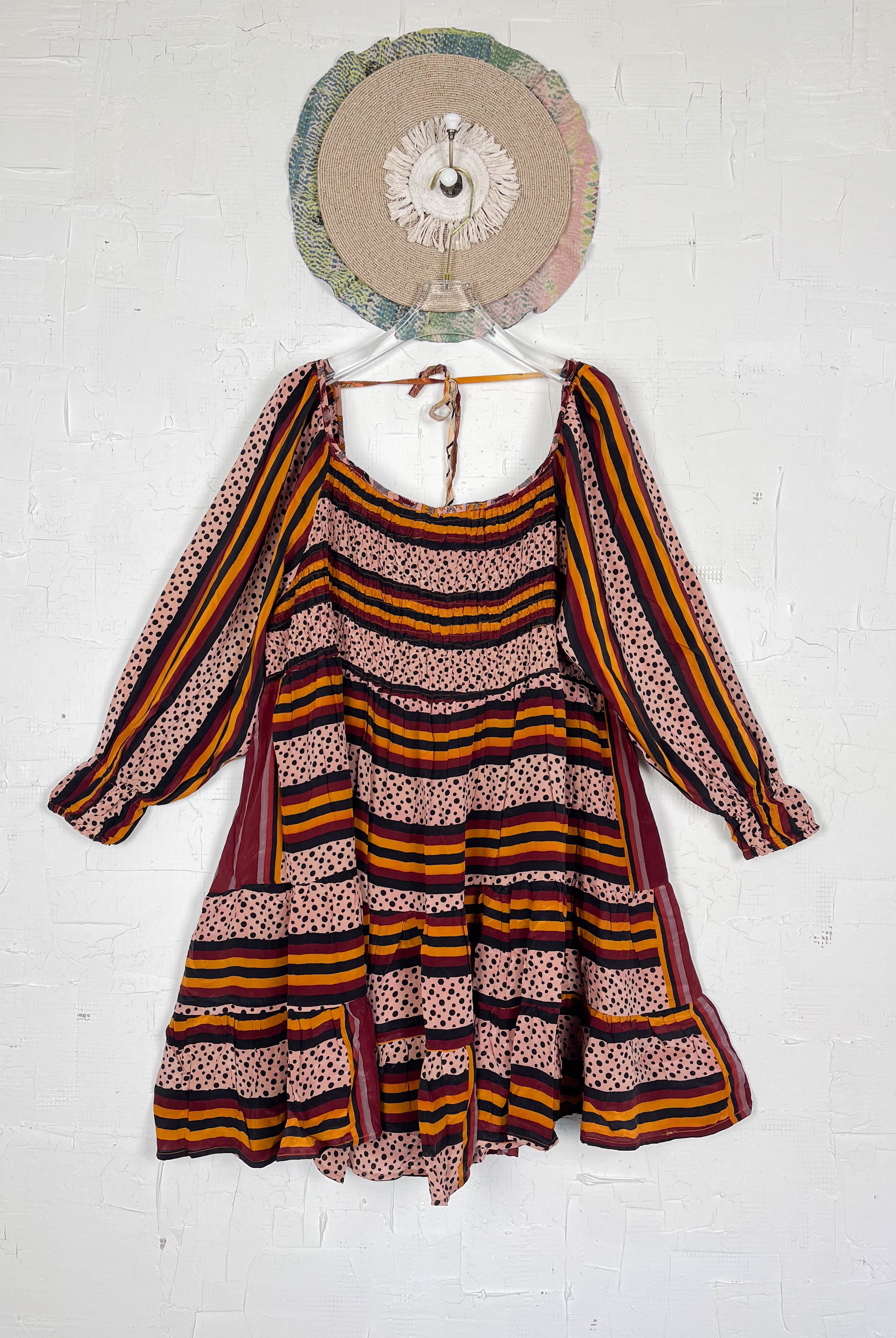 Tiered silk dress - Love Protect Sustain