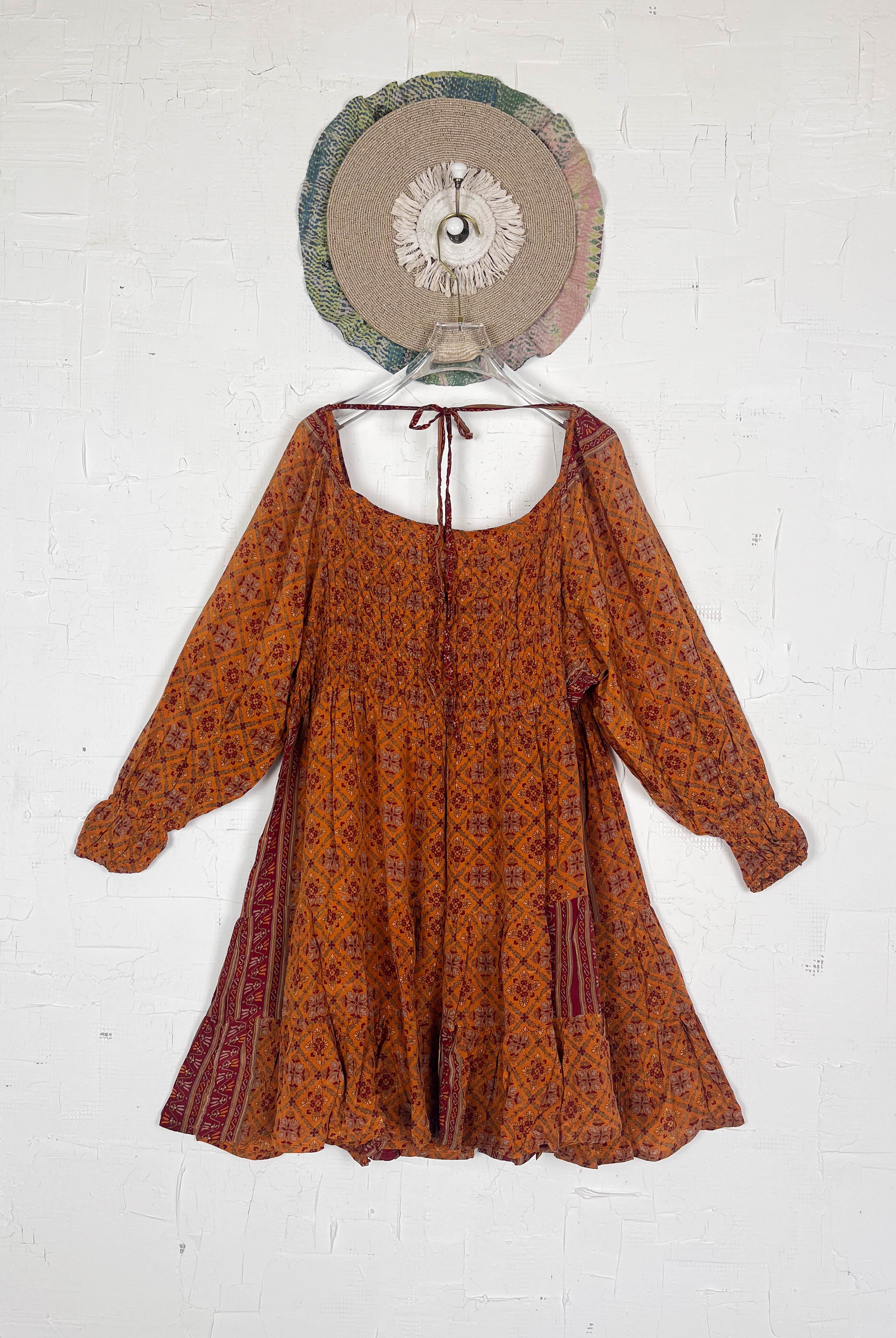 Tiered silk dress - Love Protect Sustain