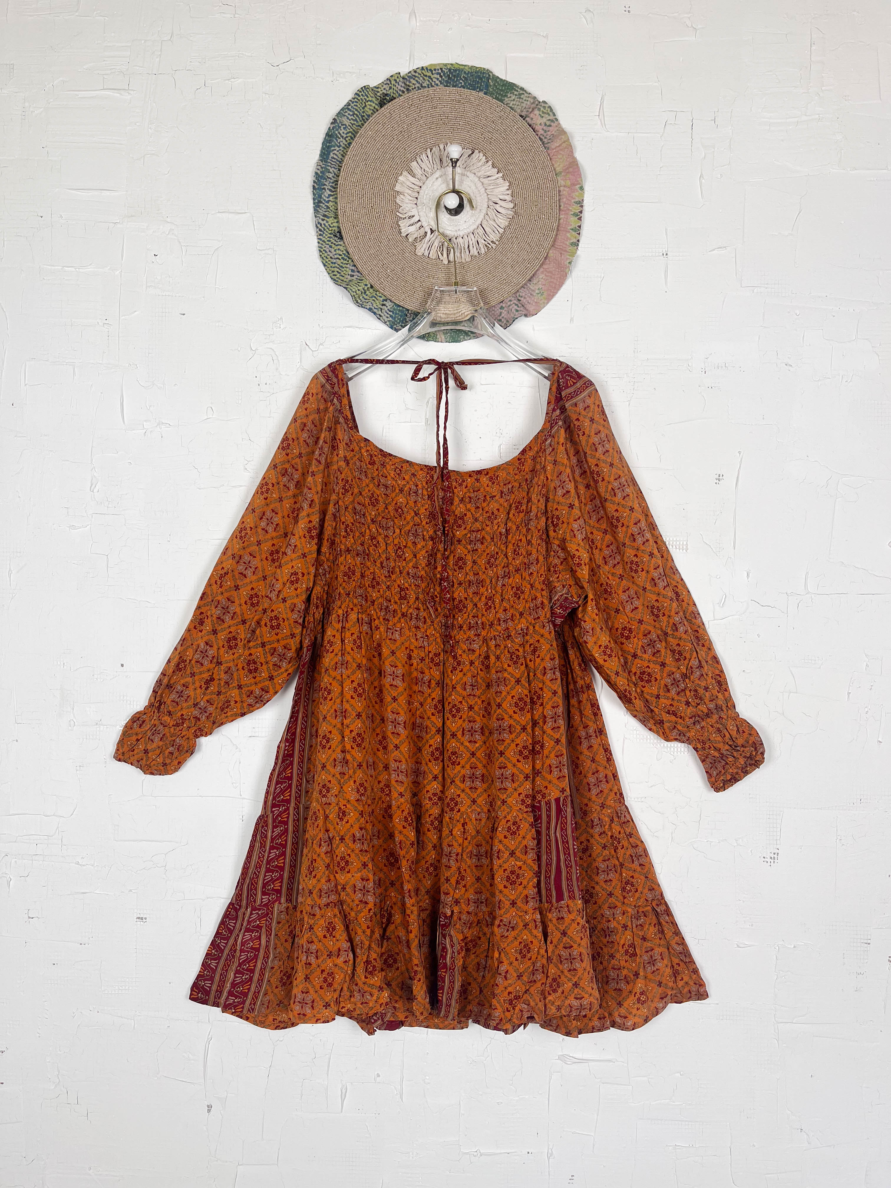 Tiered silk dress - Love Protect Sustain