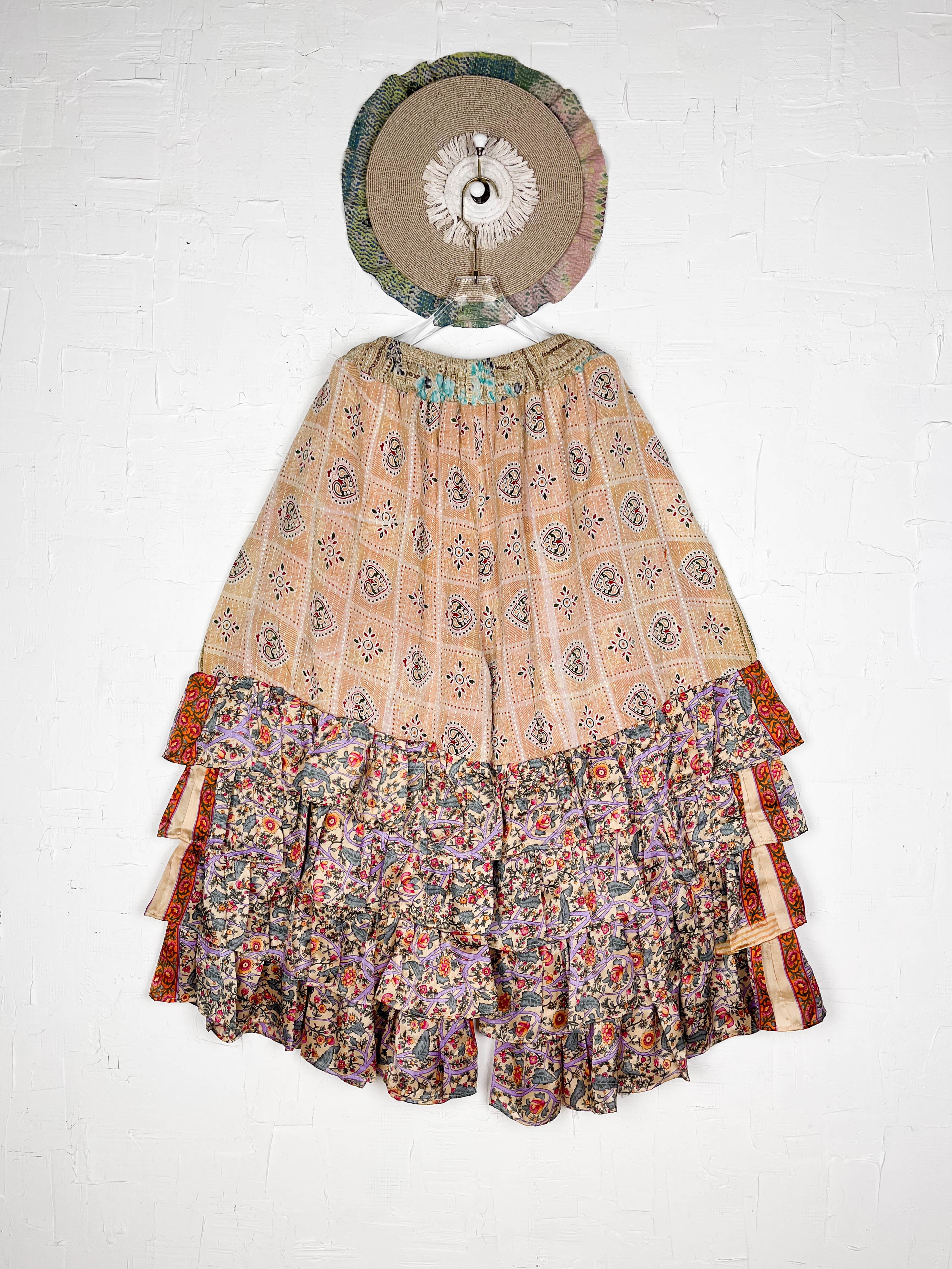 Tiered wide-leg pants - Love Protect Sustain