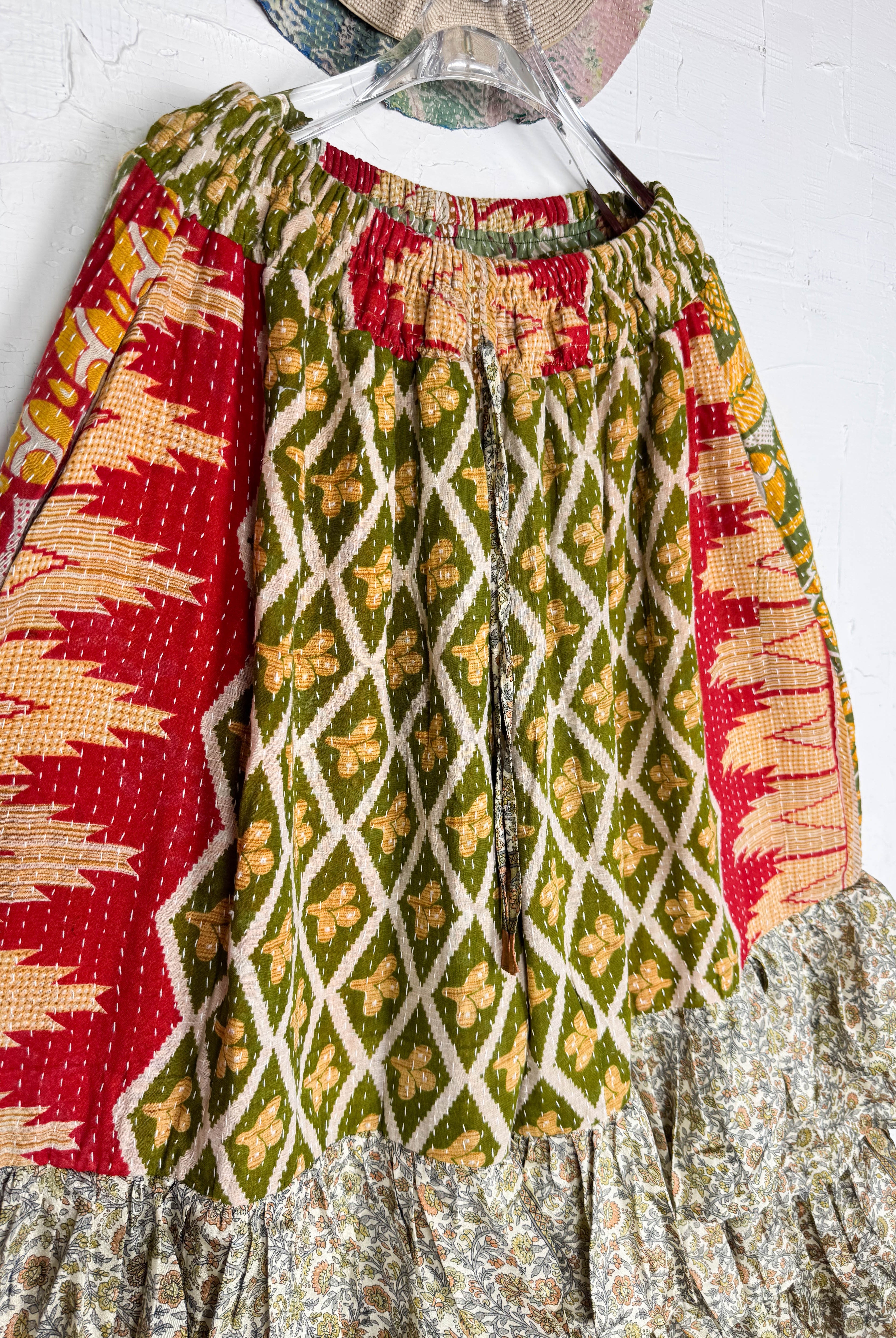 Tiered wide-leg pants - Love Protect Sustain