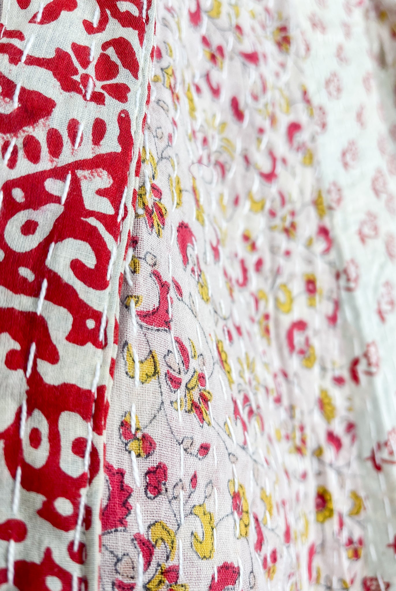 Tie waist Kantha pants - Love Protect Sustain