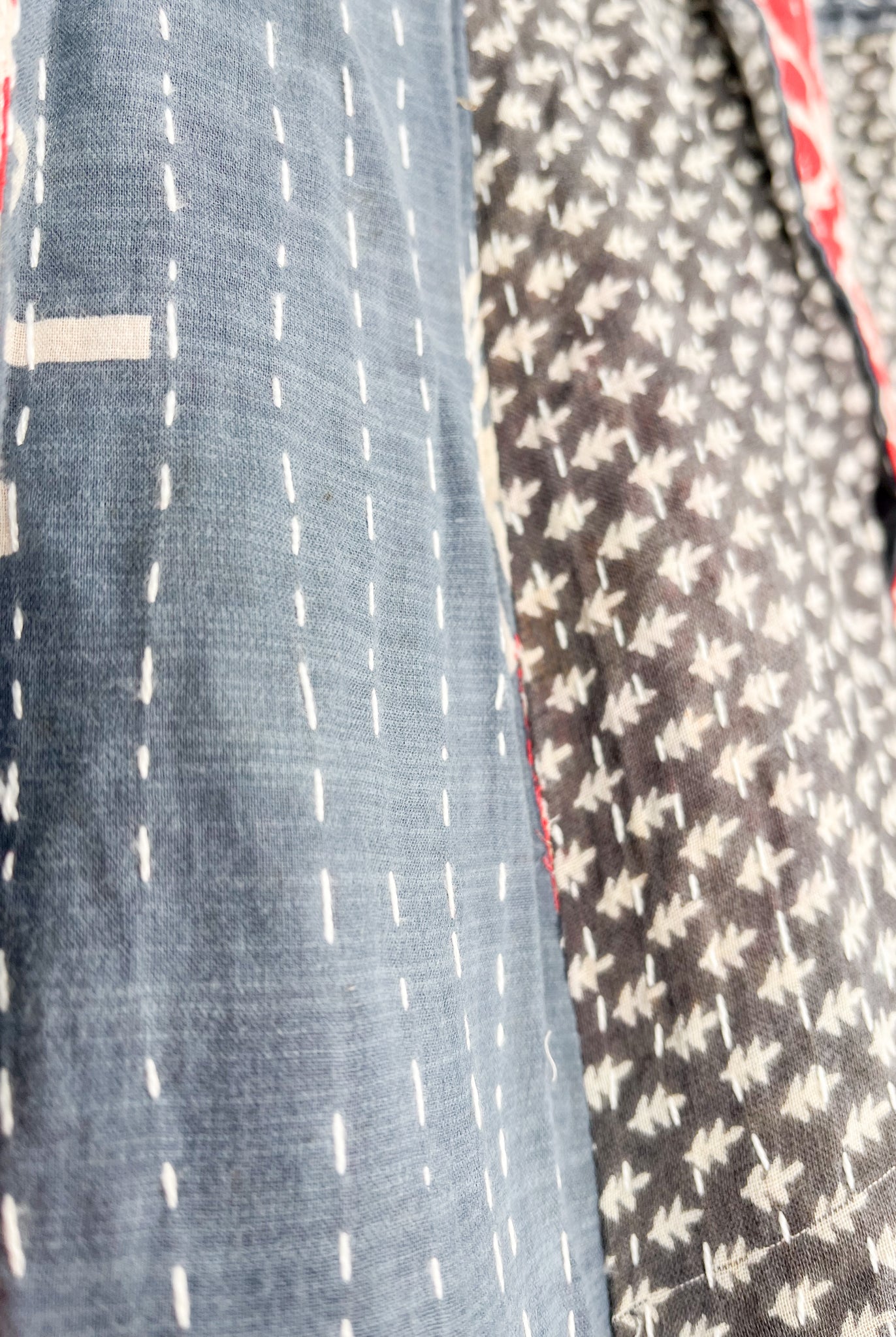 Tie waist Kantha pants - Love Protect Sustain