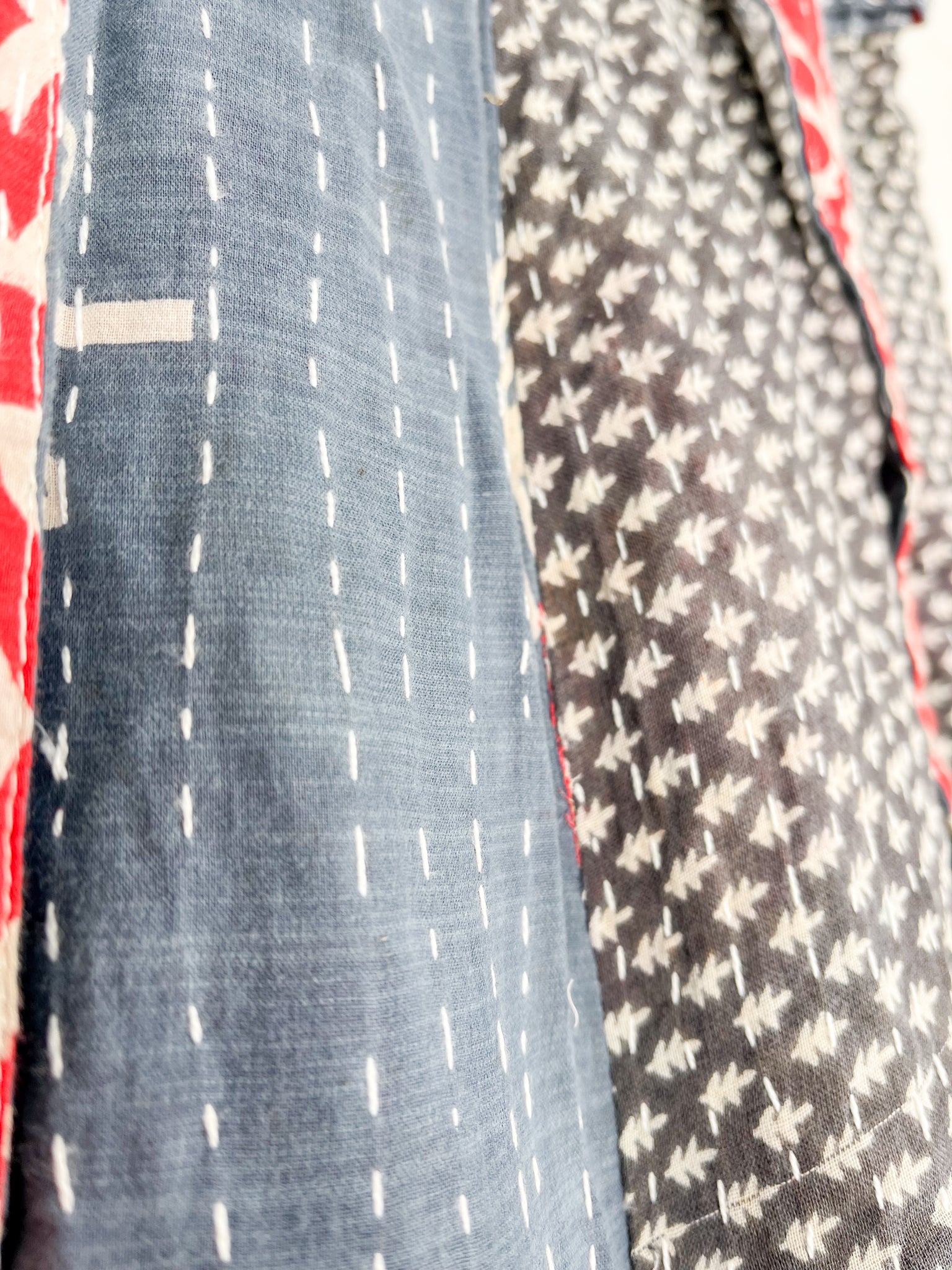 Tie waist Kantha pants - Love Protect Sustain