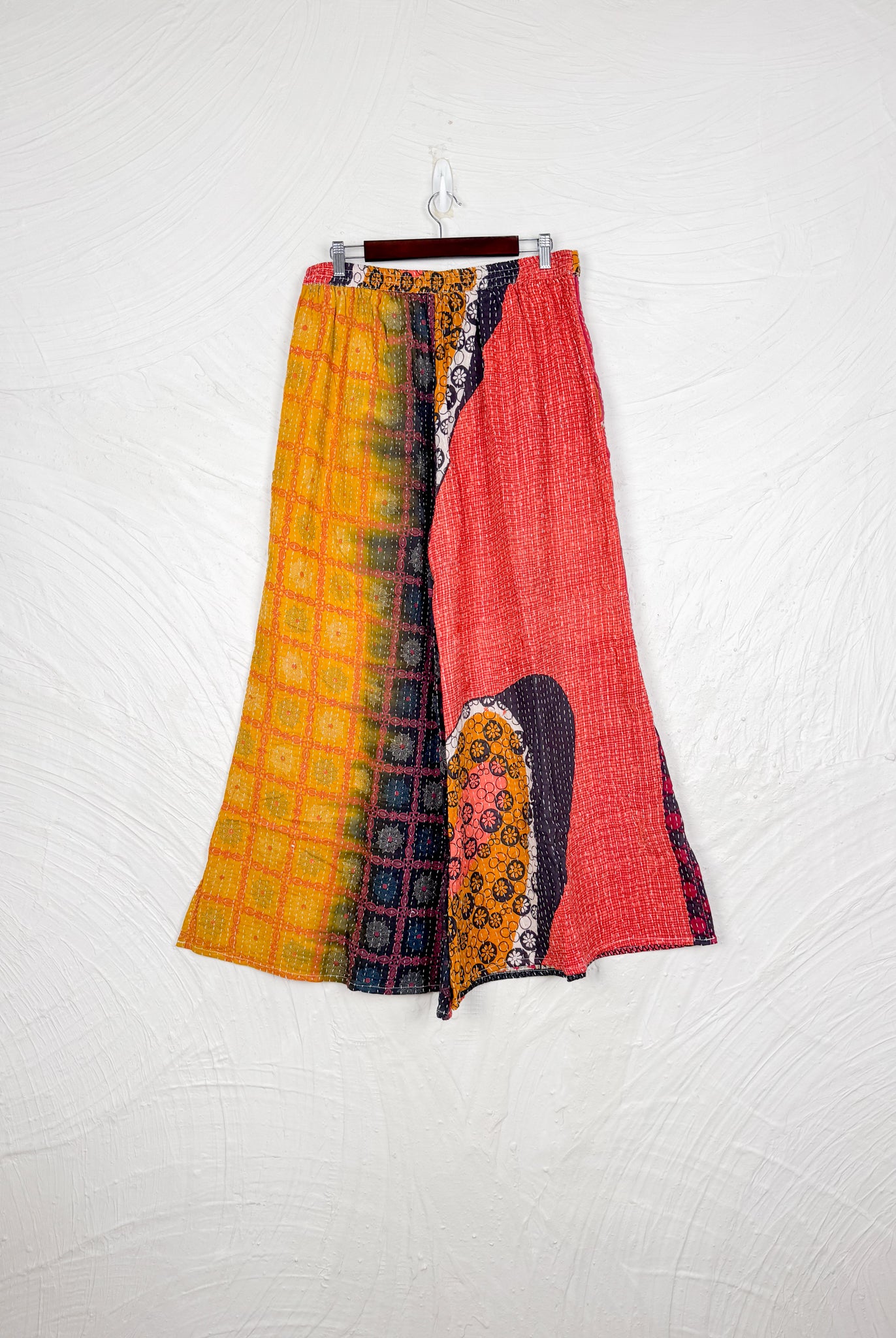 Tie waist Kantha pants - Love Protect Sustain