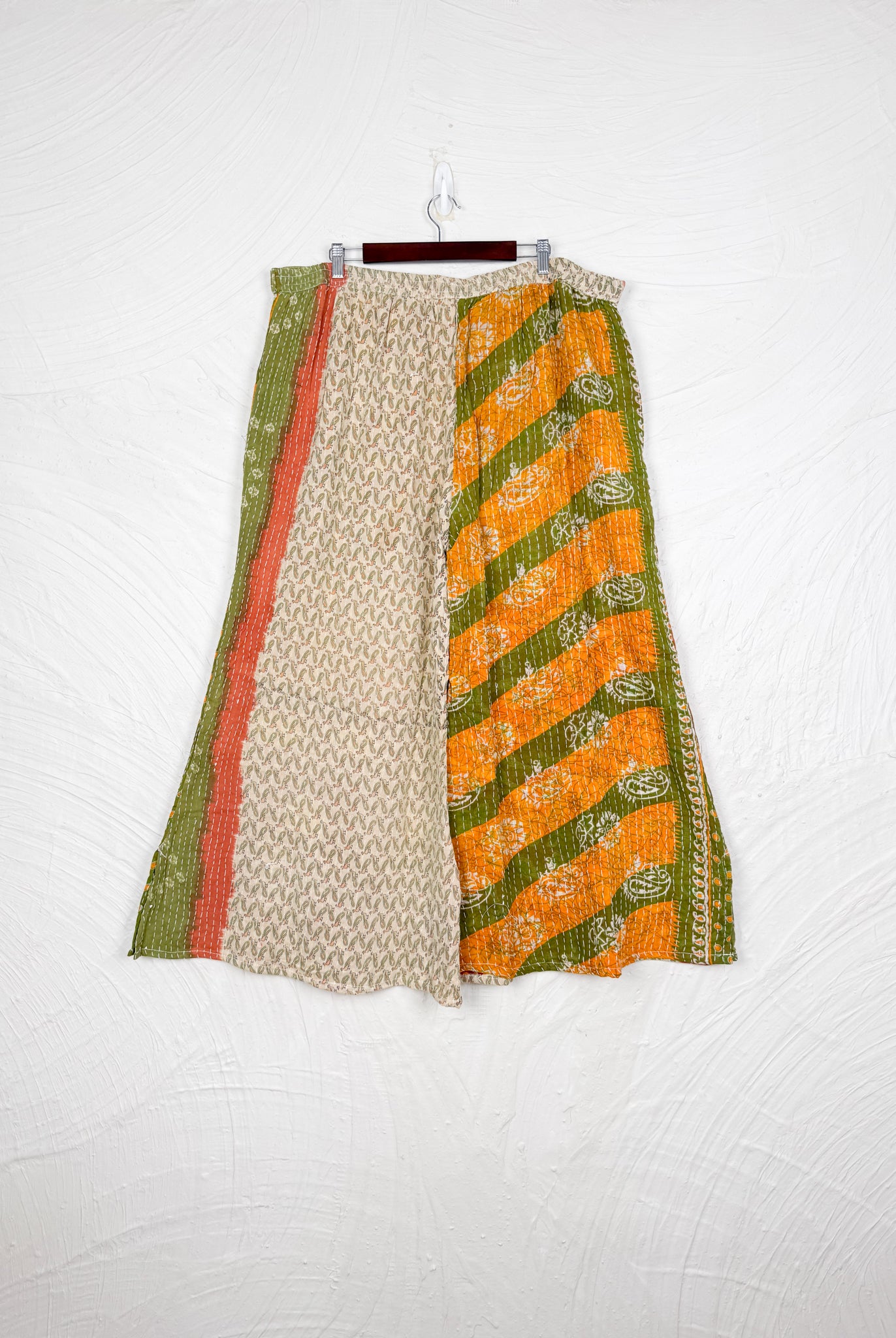 Tie waist Kantha pants - Love Protect Sustain