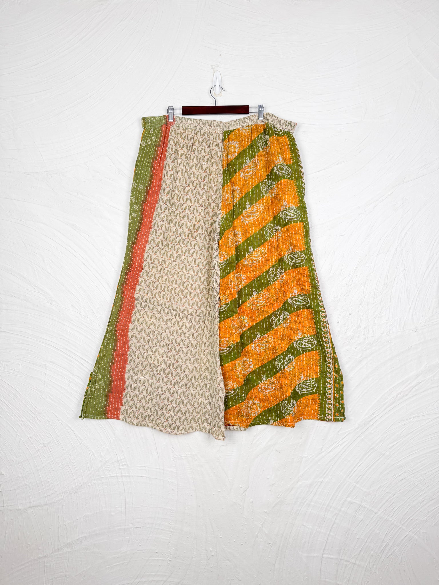 Tie waist Kantha pants - Love Protect Sustain