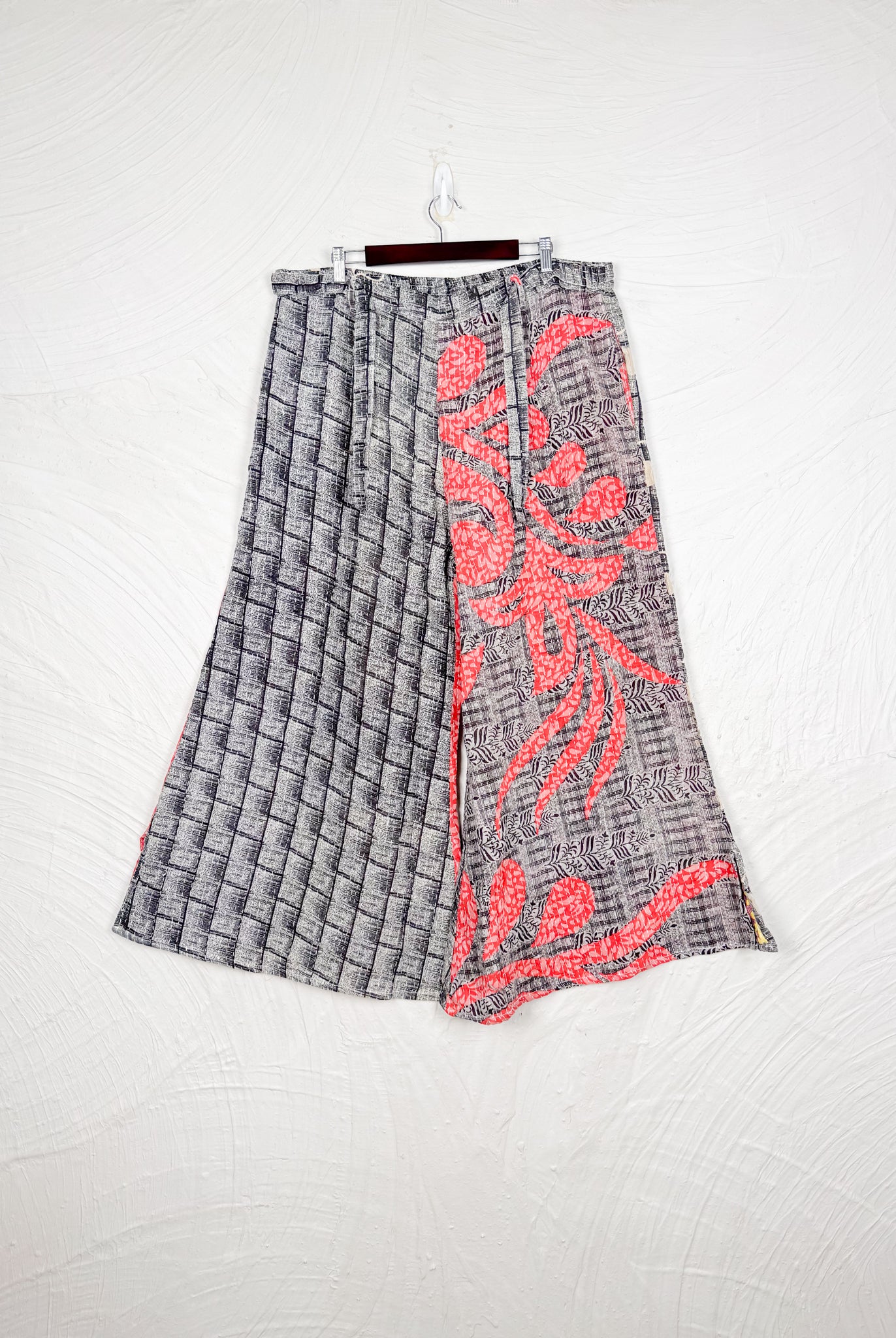 Tie waist Kantha pants - Love Protect Sustain