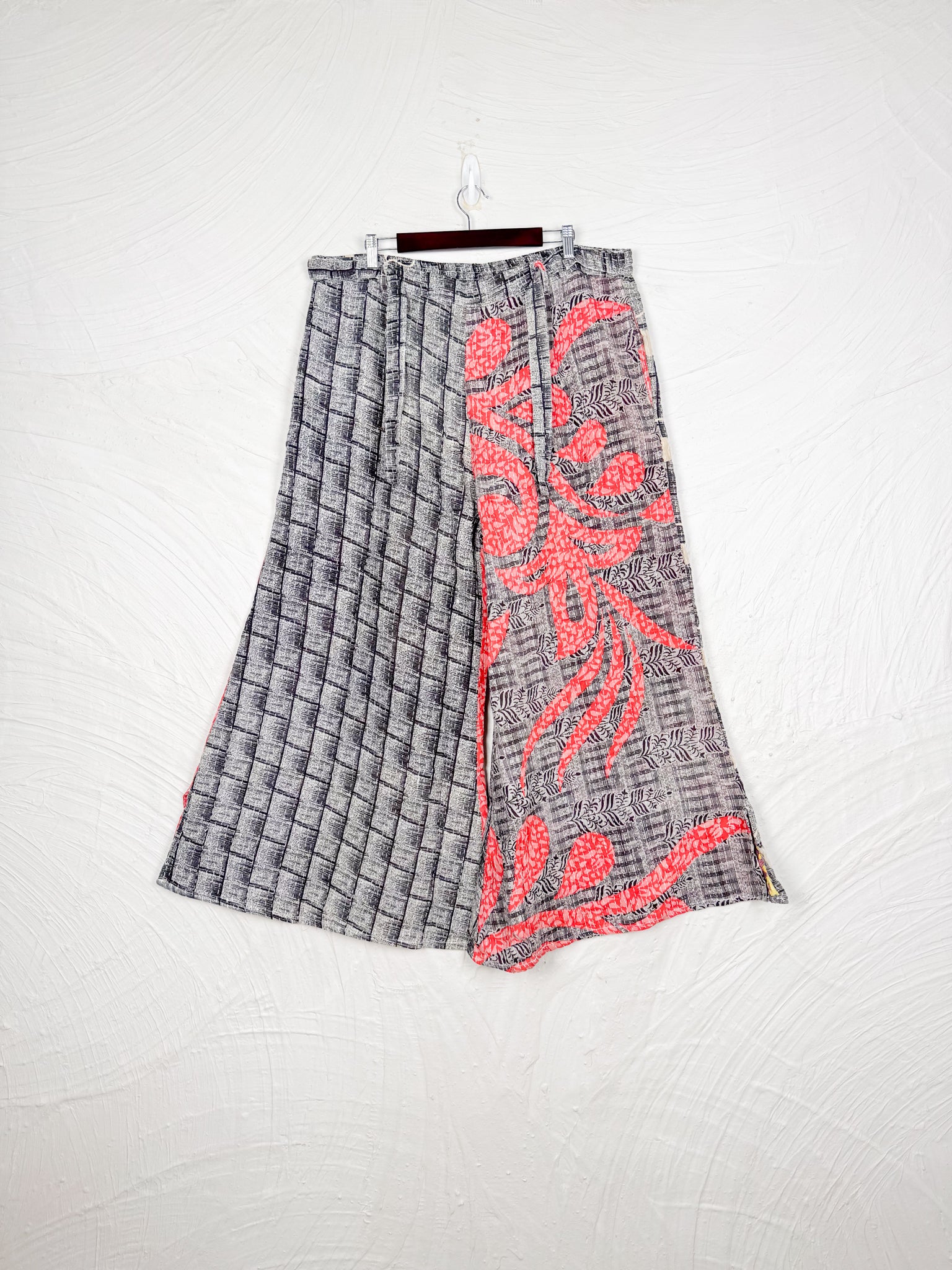 Tie waist Kantha pants - Love Protect Sustain