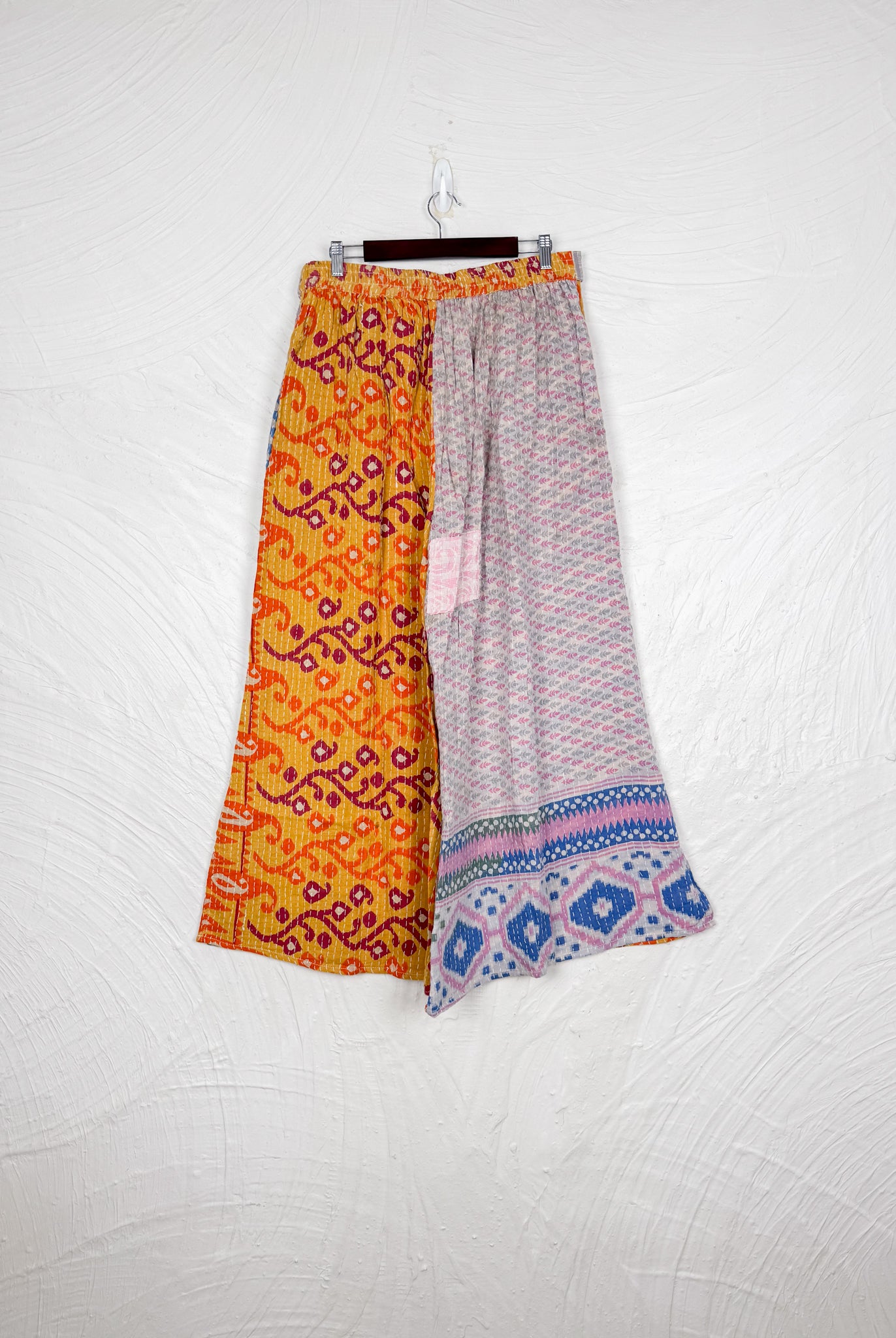 Tie waist Kantha pants - Love Protect Sustain