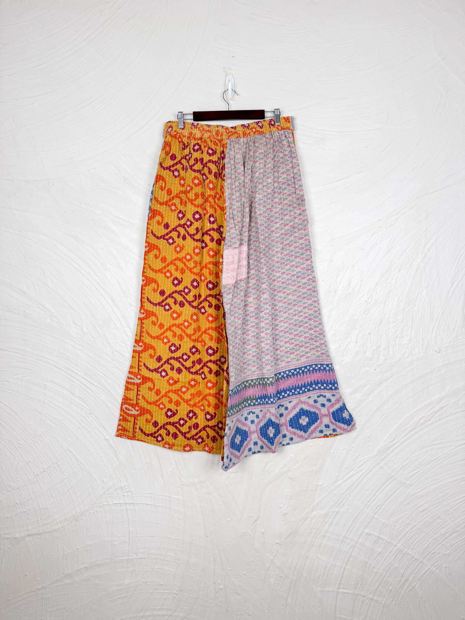 Tie waist Kantha pants - Love Protect Sustain