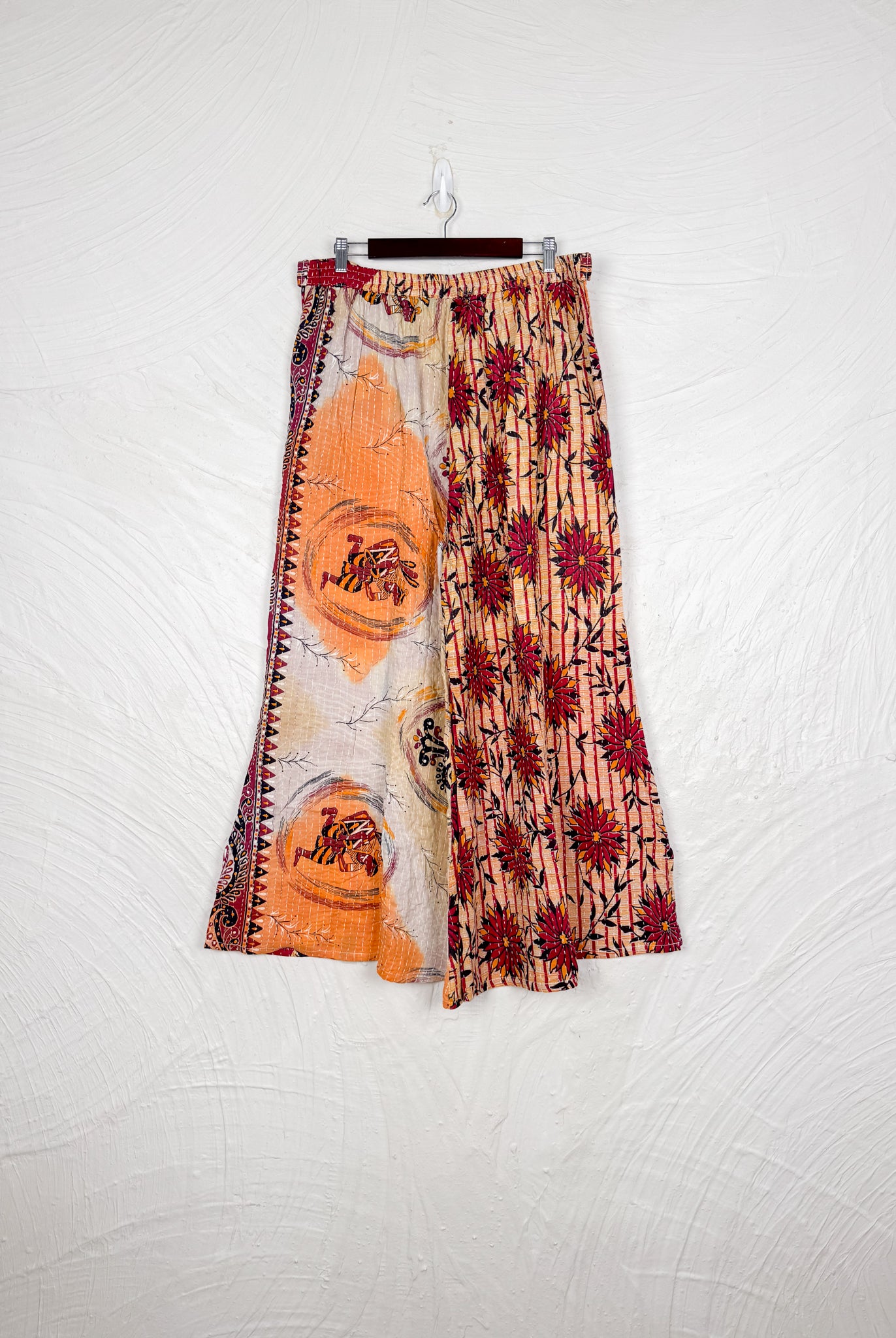 Tie waist Kantha pants - Love Protect Sustain