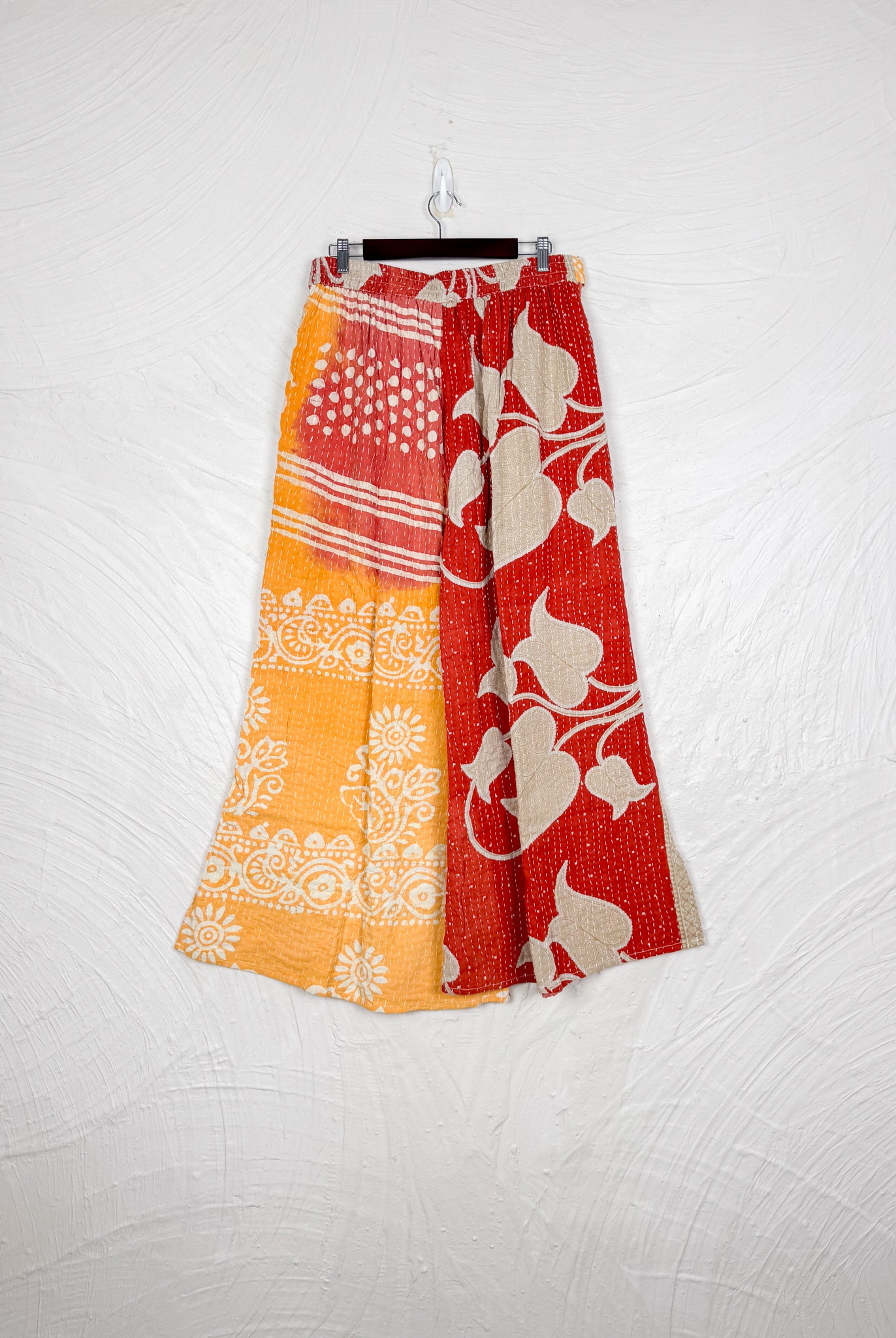 Tie waist Kantha pants - Love Protect Sustain