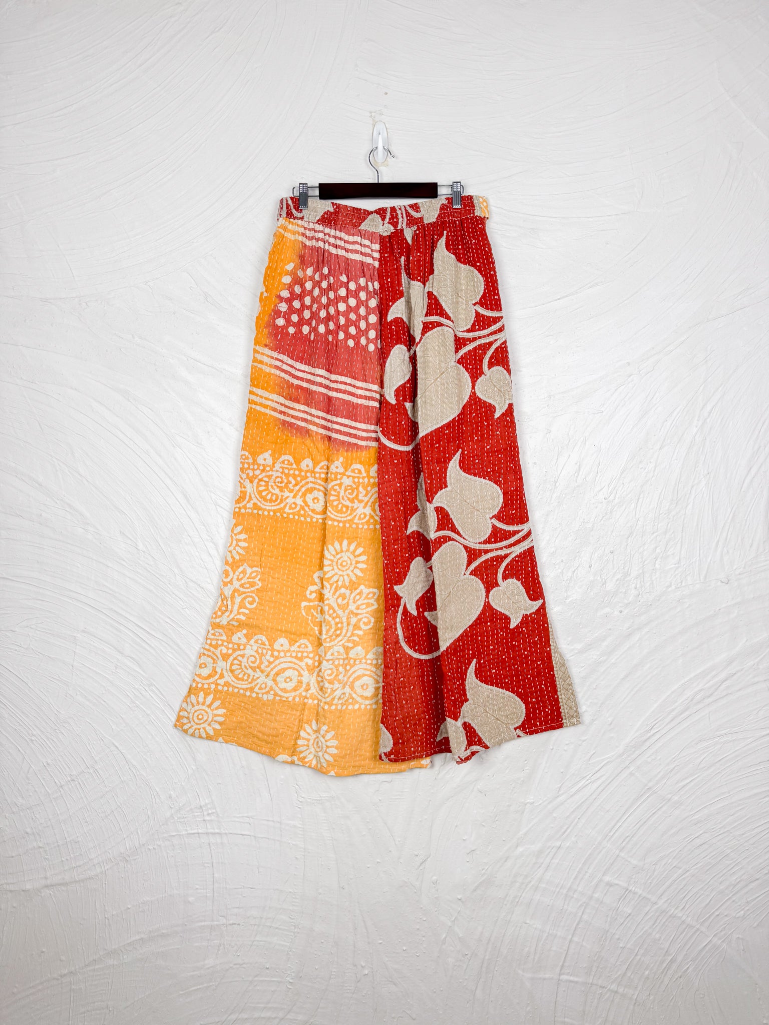 Tie waist Kantha pants - Love Protect Sustain
