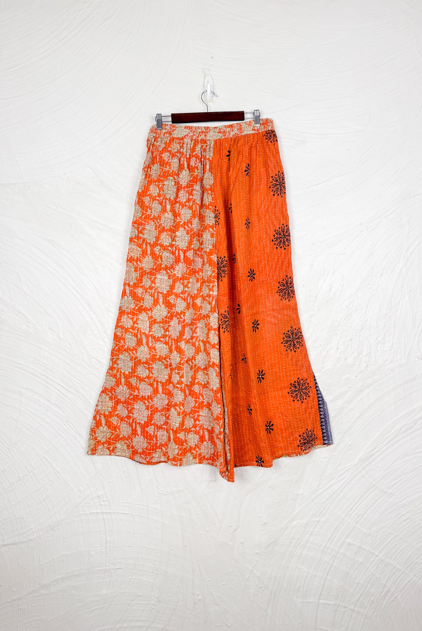 Tie waist Kantha pants - Love Protect Sustain