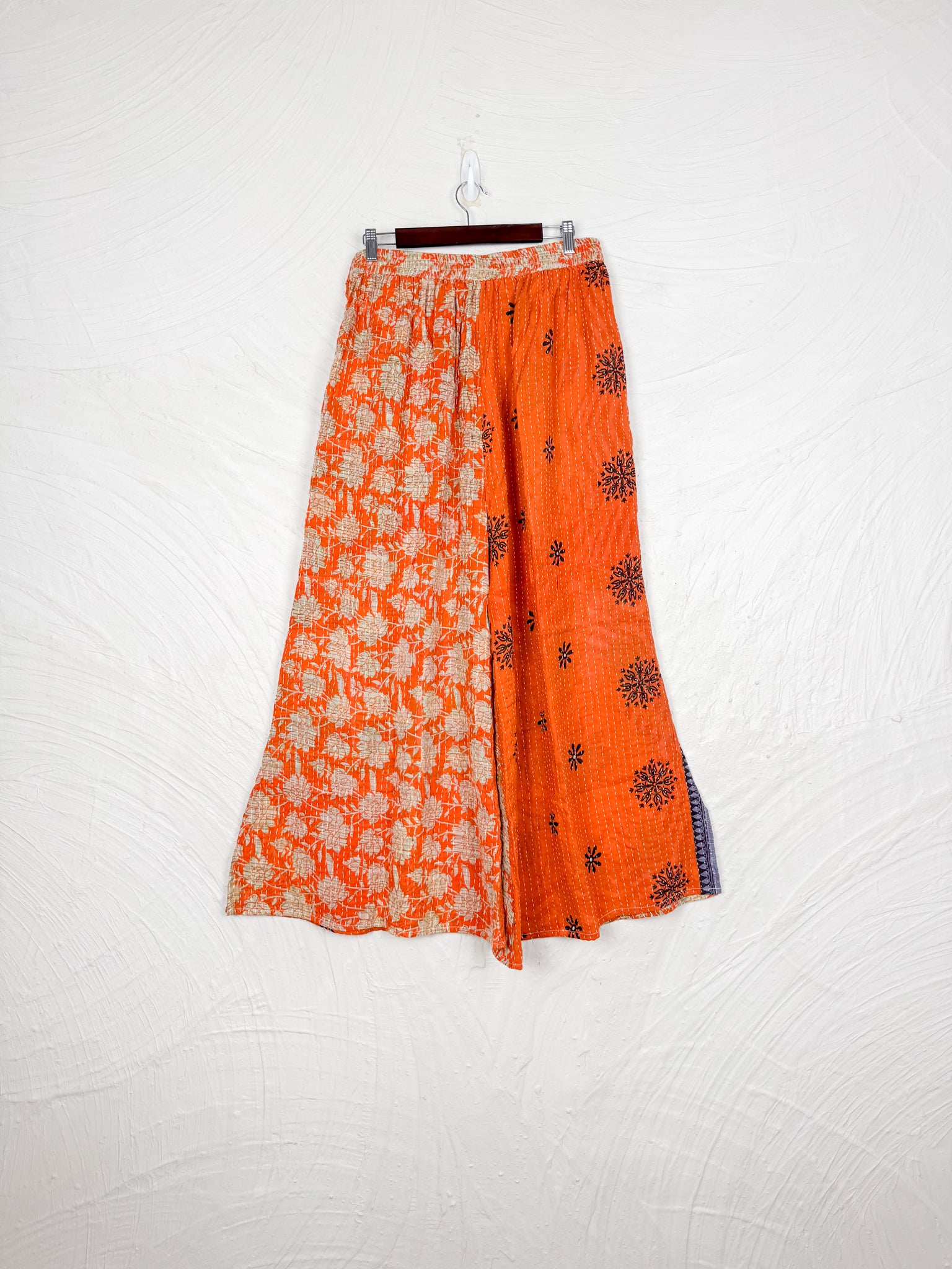 Tie waist Kantha pants - Love Protect Sustain
