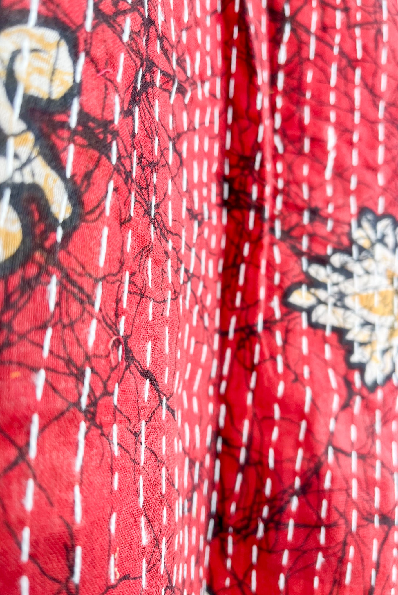 Tie waist Kantha pants - Love Protect Sustain