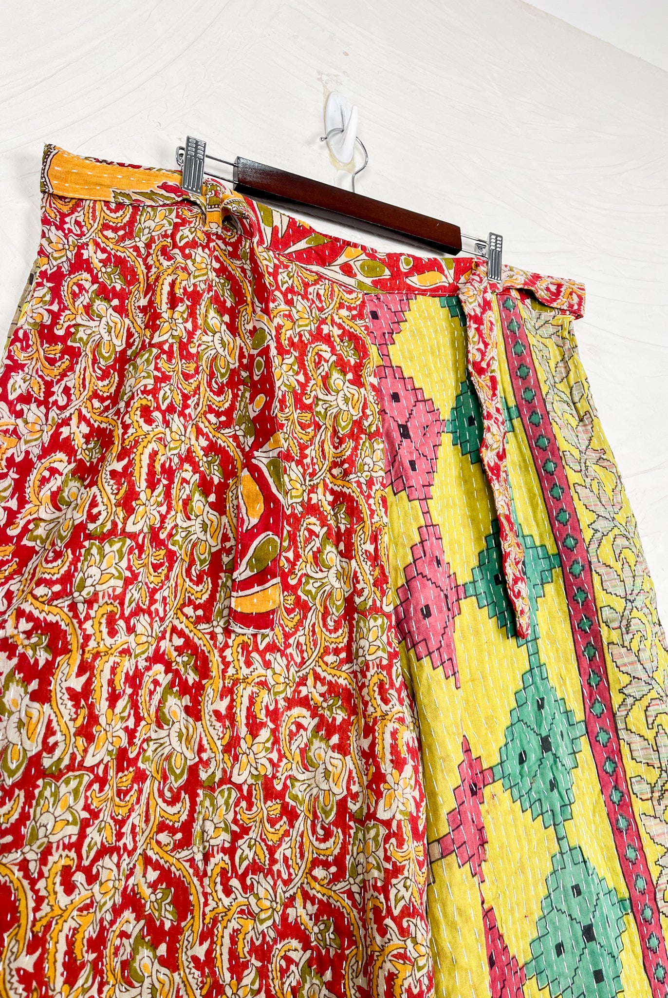 Tie waist Kantha pants - Love Protect Sustain
