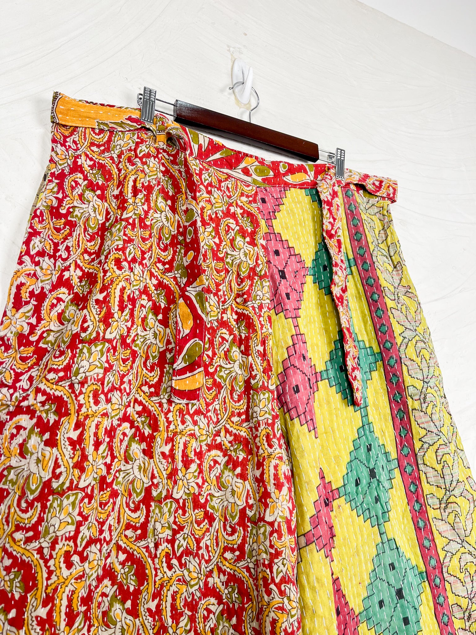 Tie waist Kantha pants - Love Protect Sustain