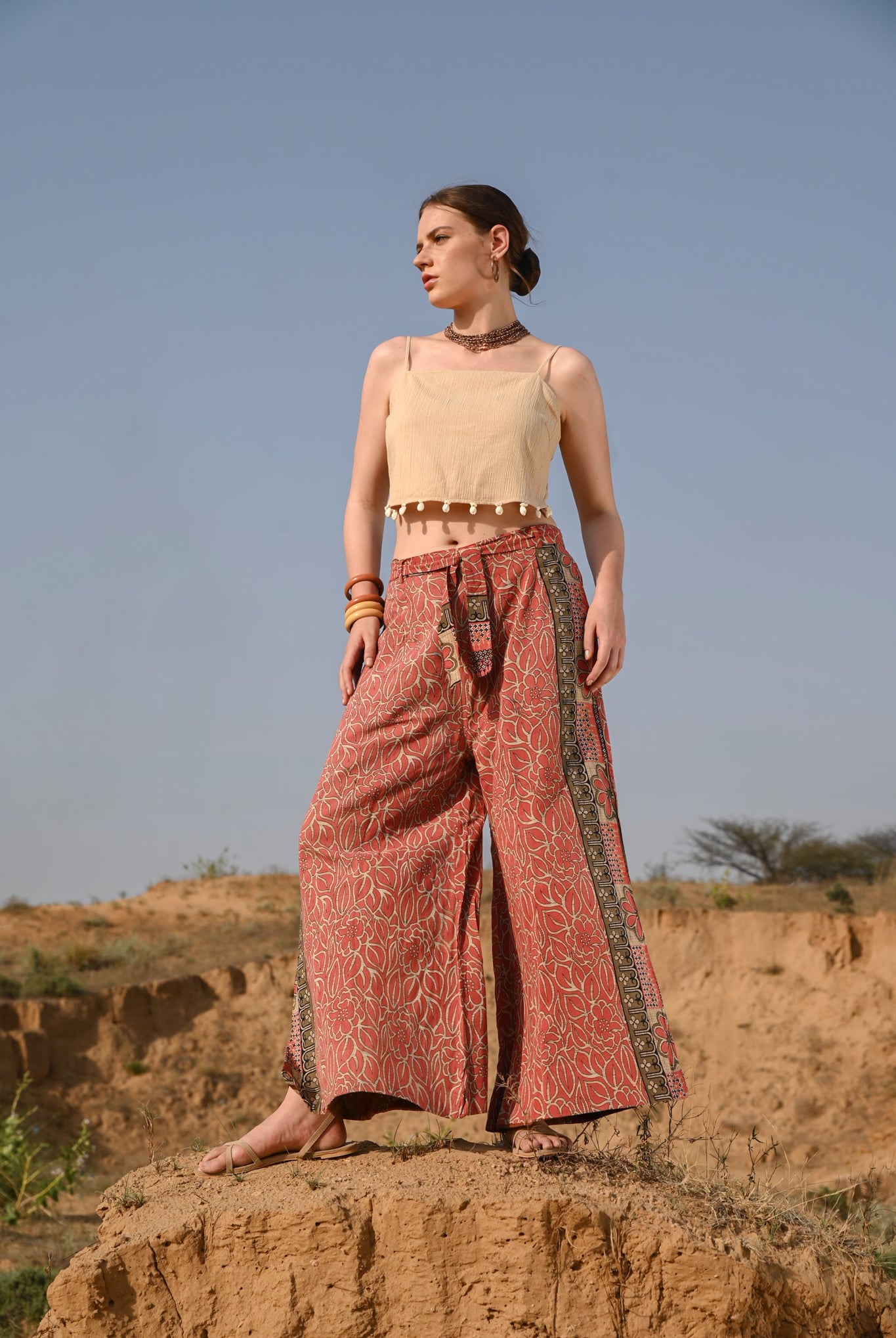 Two side cotton pants - Love Protect Sustain