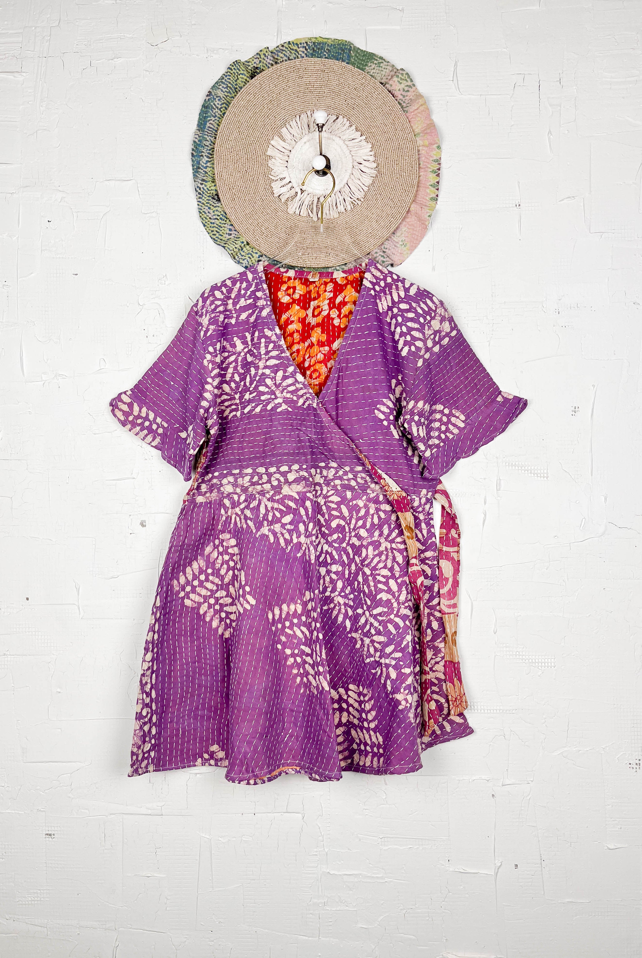 Unique print midi dress - Love Protect Sustain