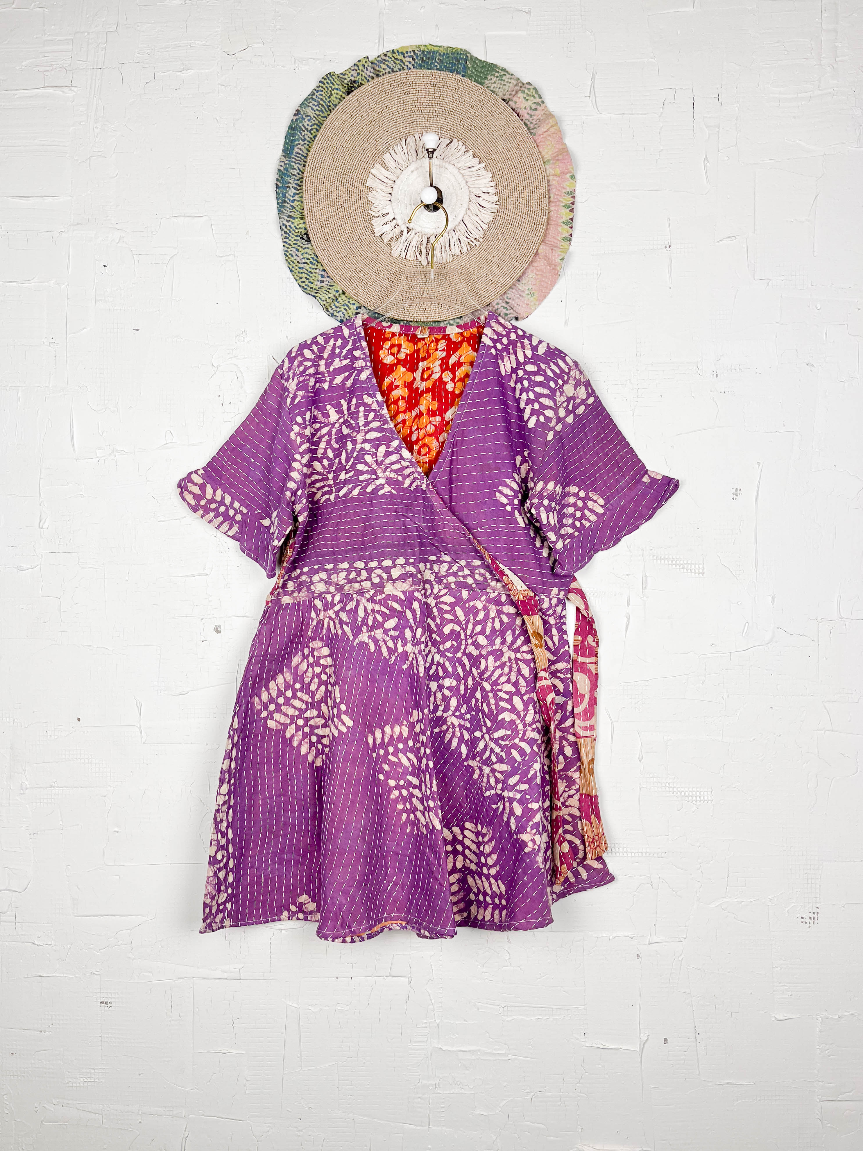 Unique print midi dress - Love Protect Sustain