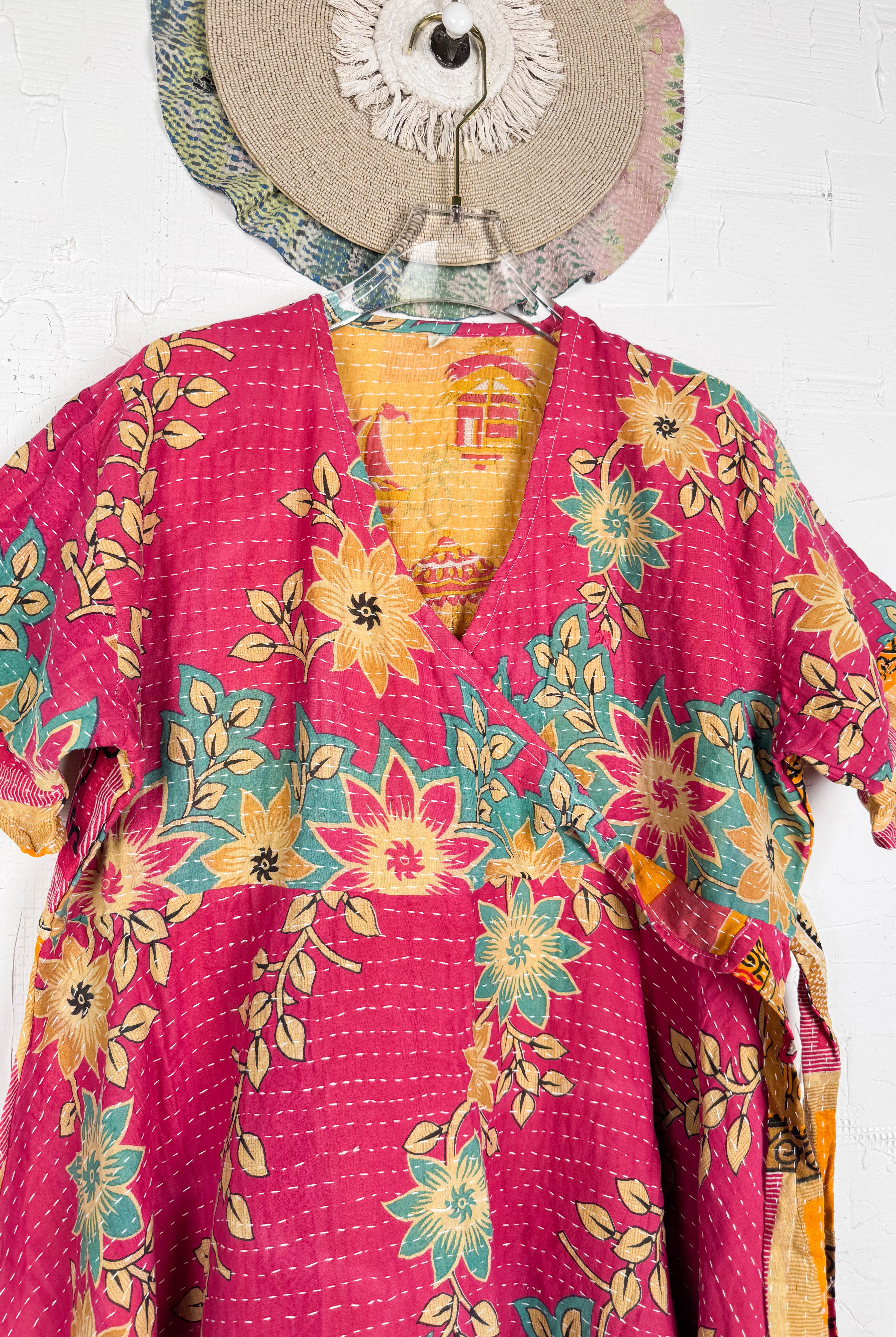 Unique print midi dress - Love Protect Sustain