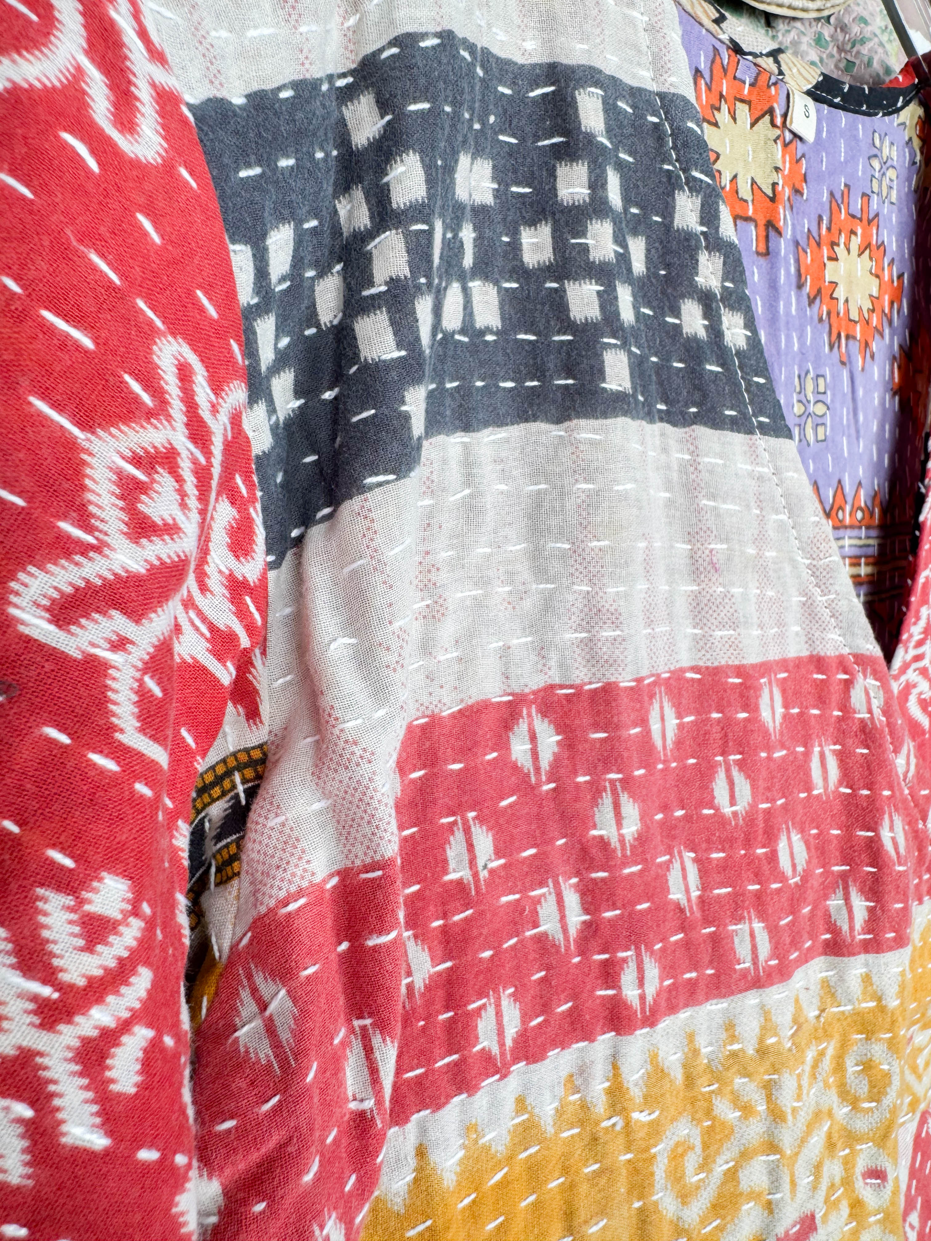 Unique print midi dress - Love Protect Sustain