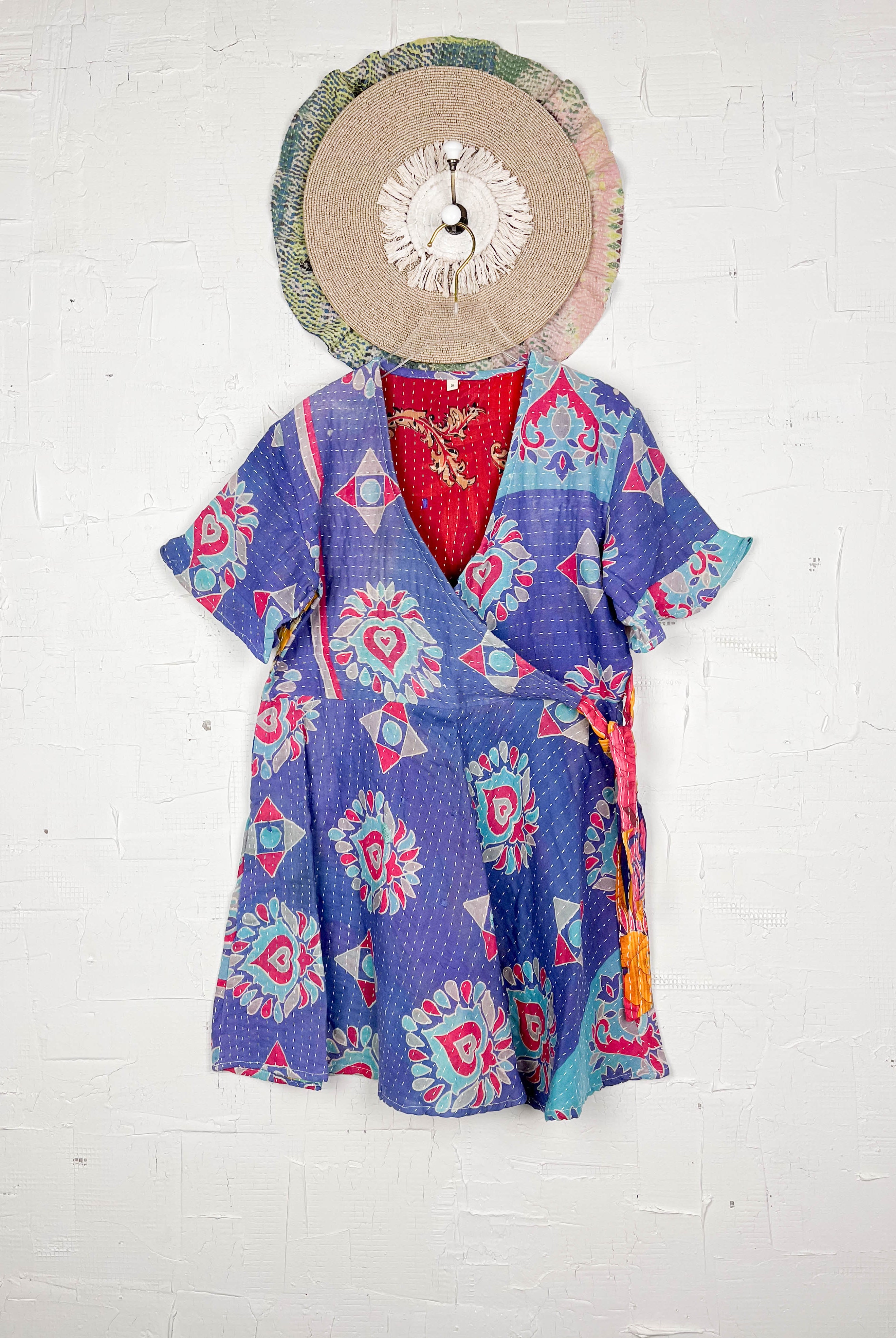 Unique print midi dress - Love Protect Sustain