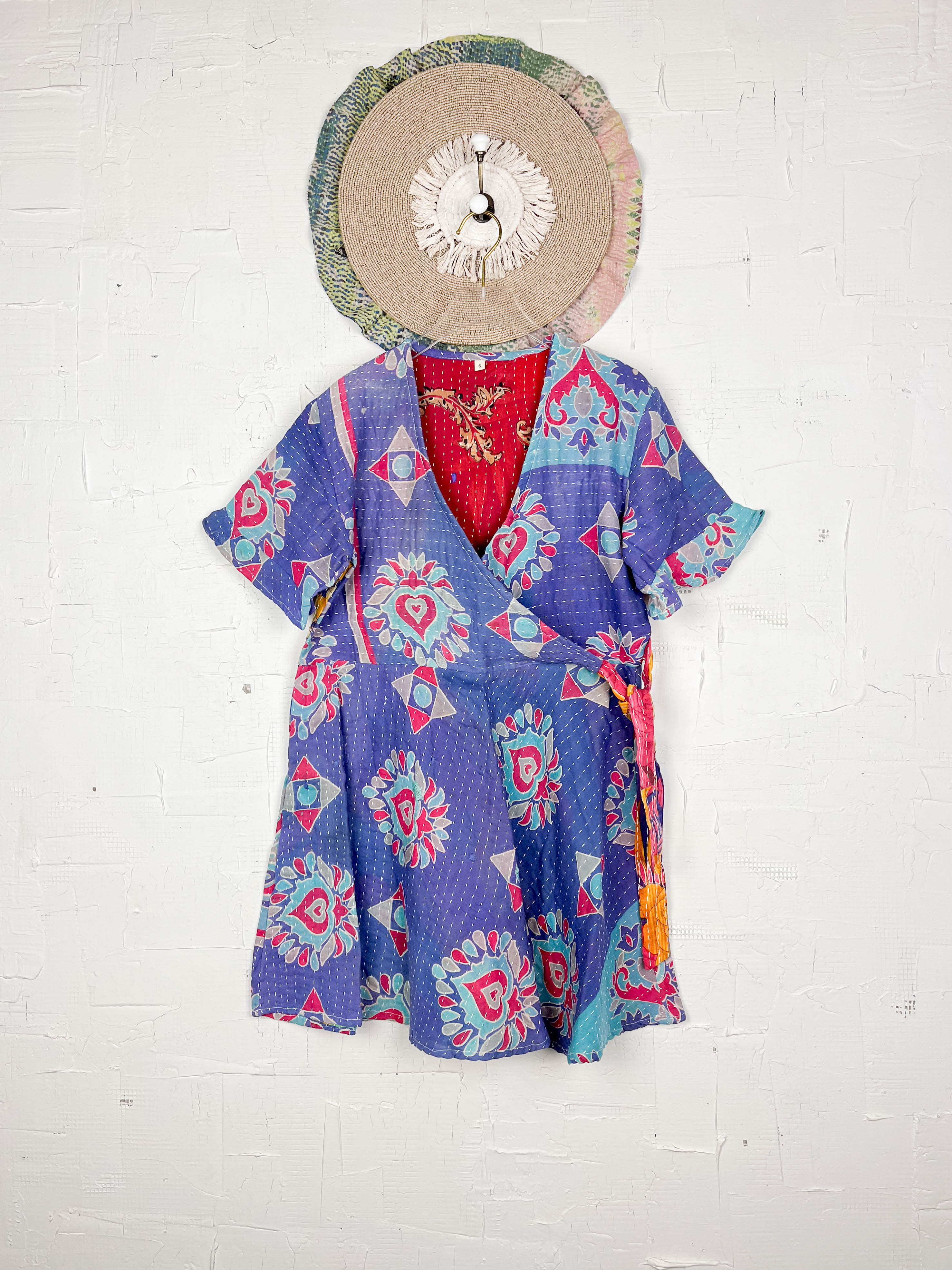 Unique print midi dress - Love Protect Sustain