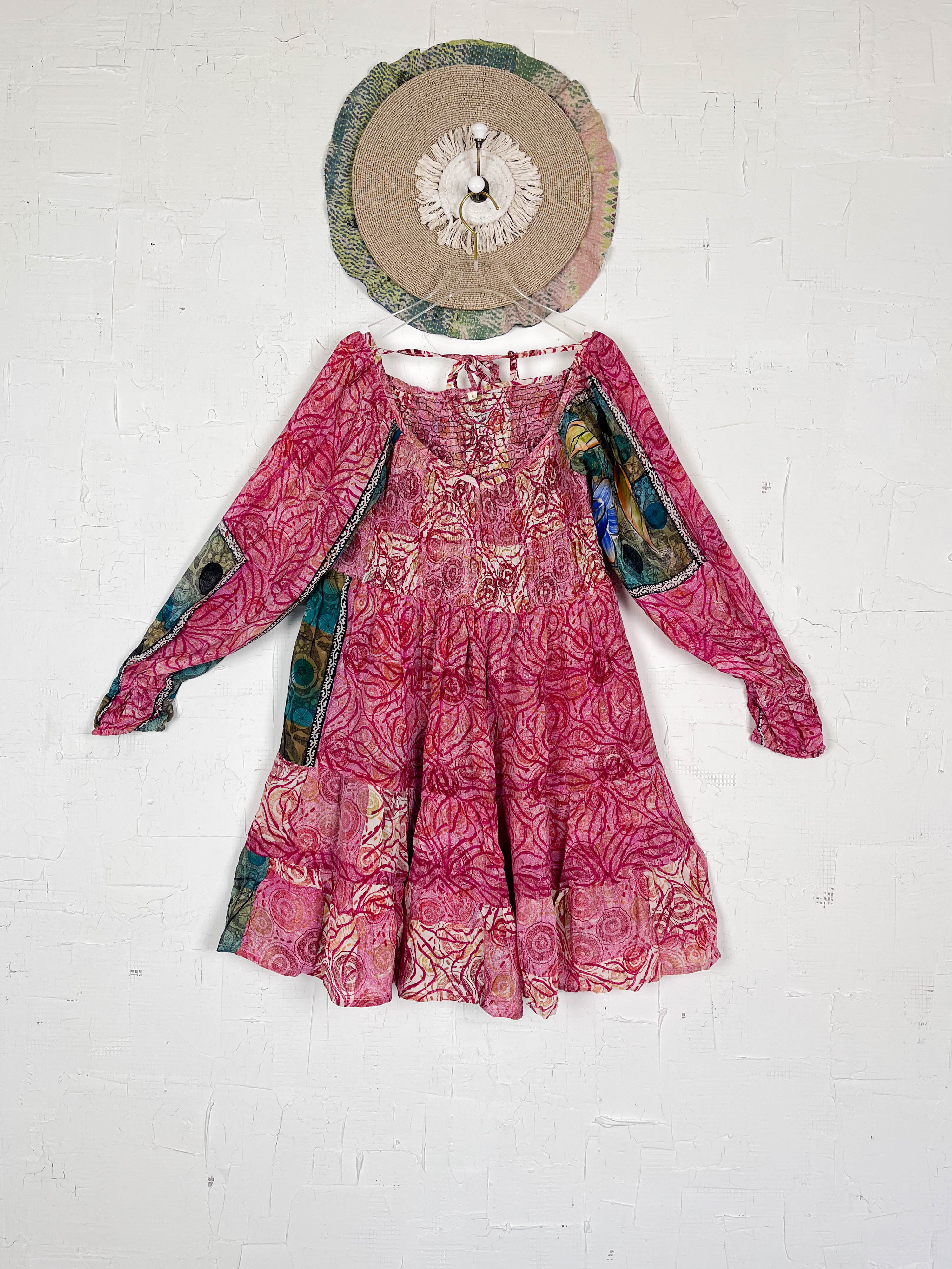 Upcycled boho dress - Love Protect Sustain