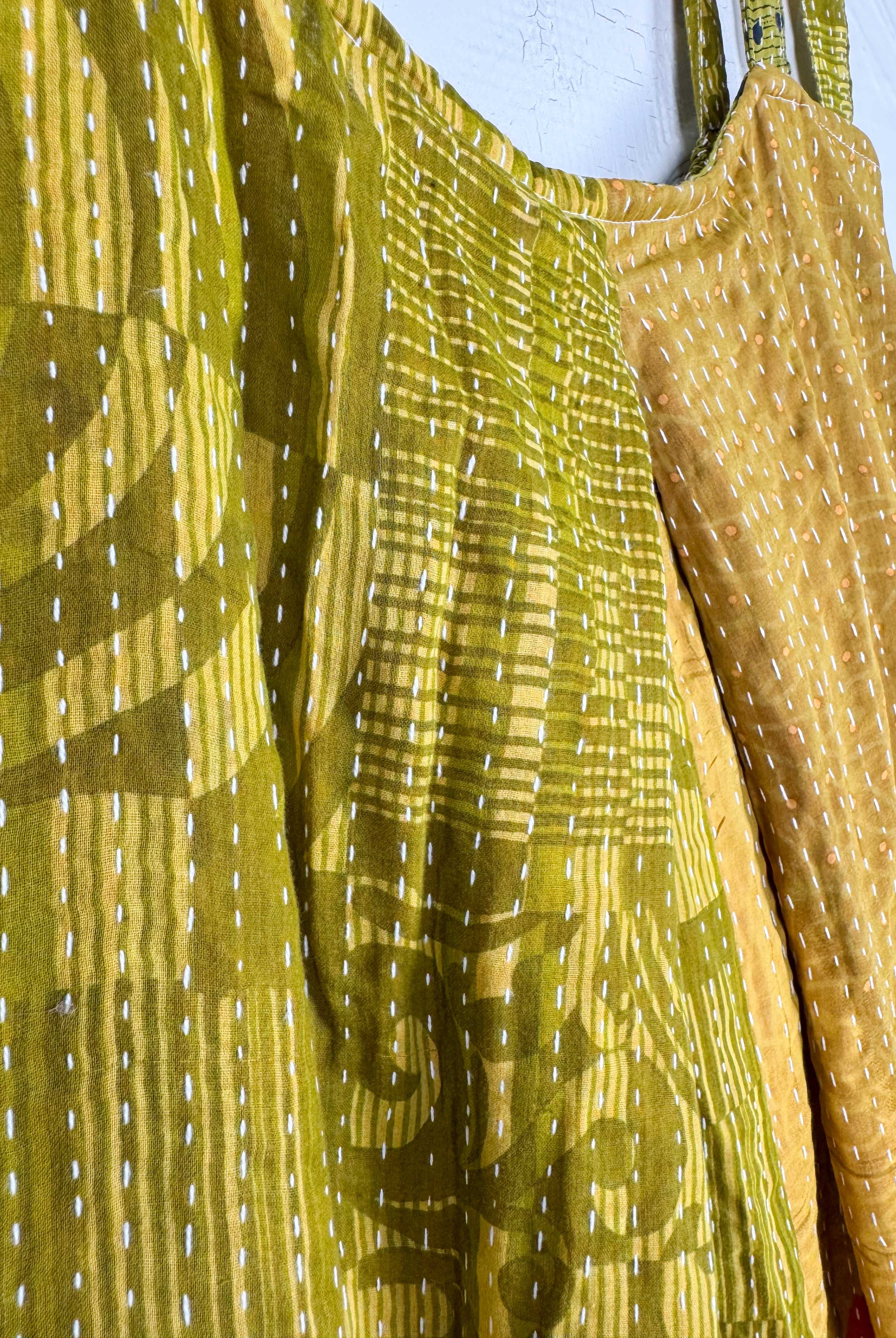 Upcycled fashion jumpsuit - Love Protect Sustain