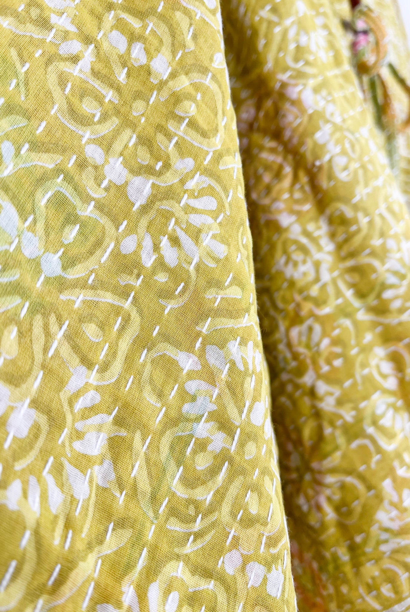 Upcycled kantha poncho - Love Protect Sustain