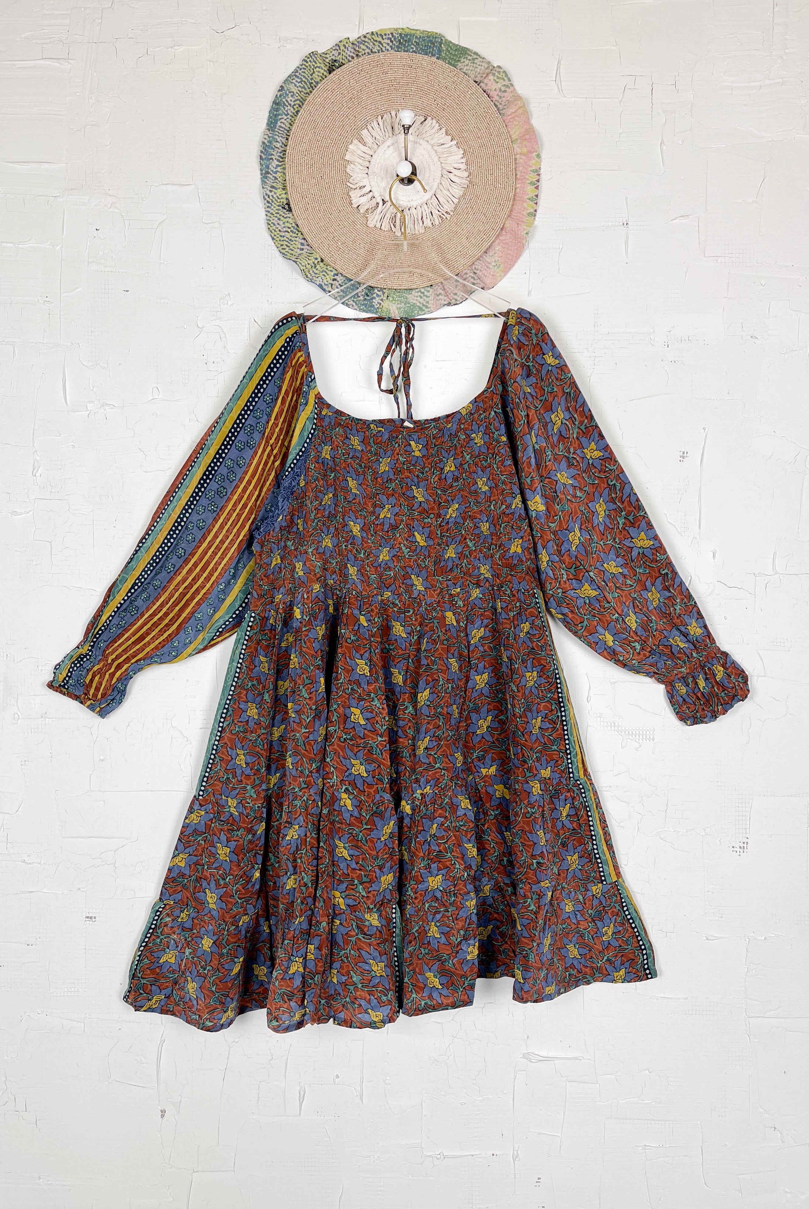 Upcycled patchwork dress - Love Protect Sustain