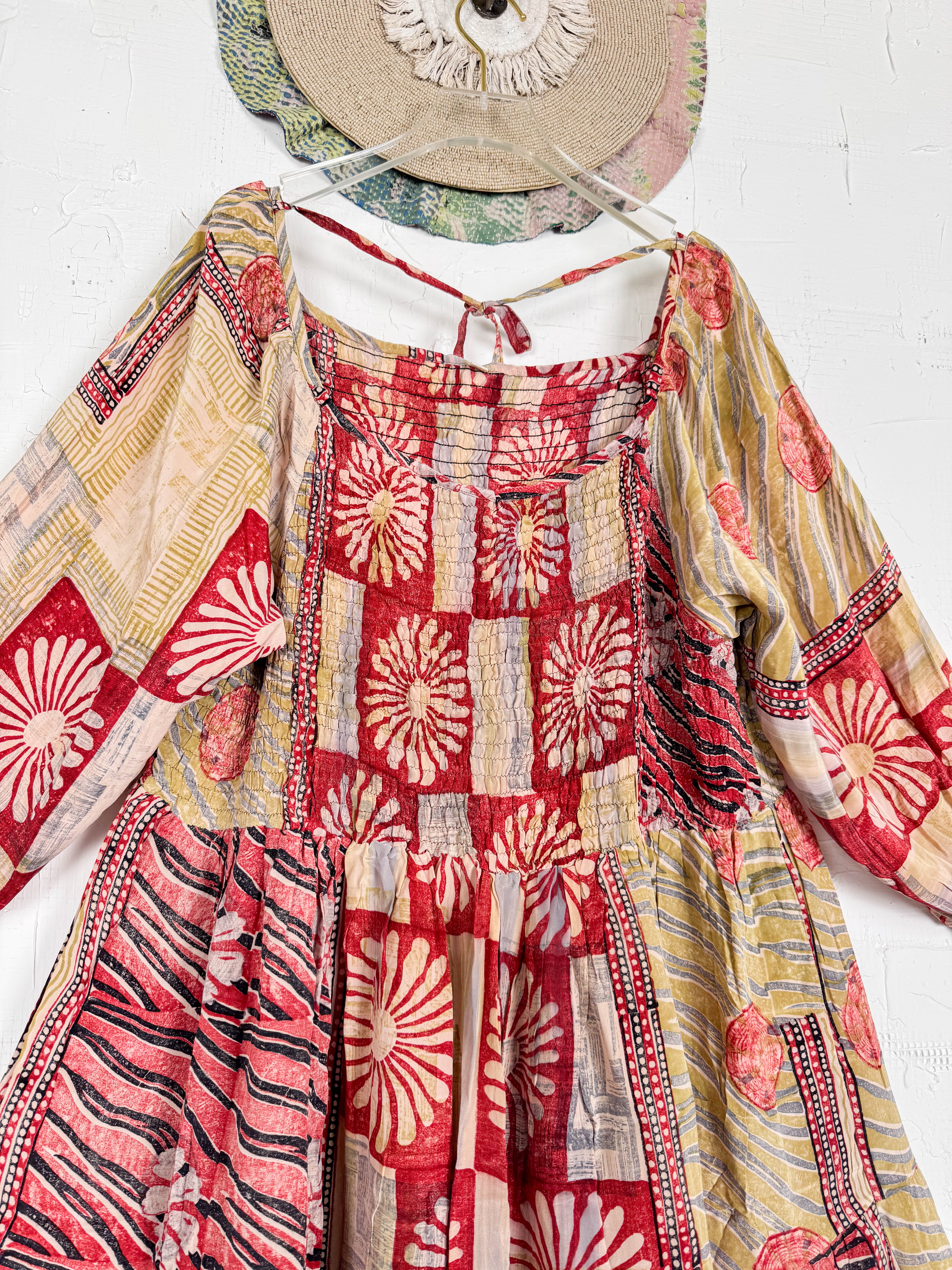 Upcycled patchwork dress - Love Protect Sustain