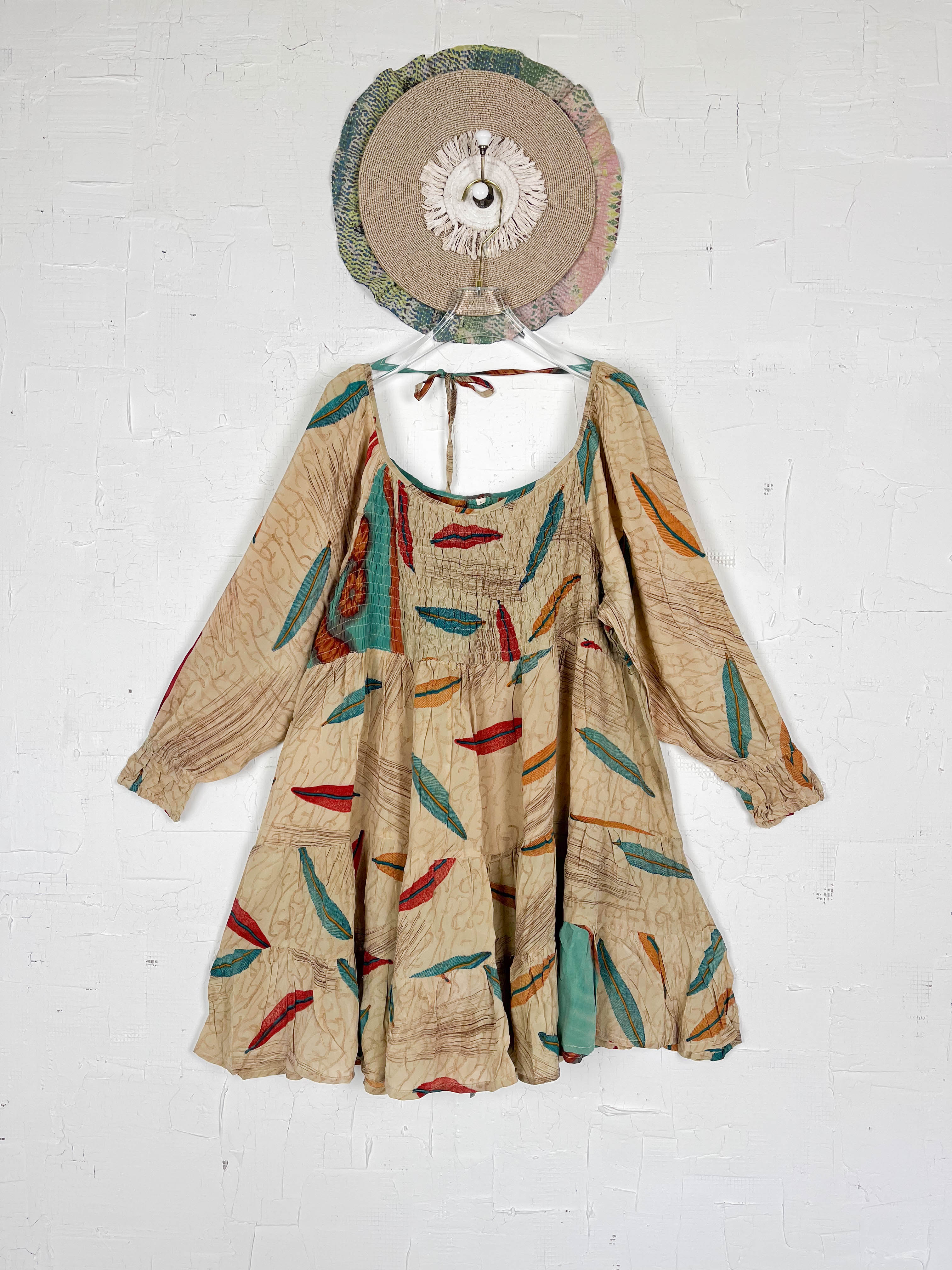 Upcycled silk dress - Love Protect Sustain