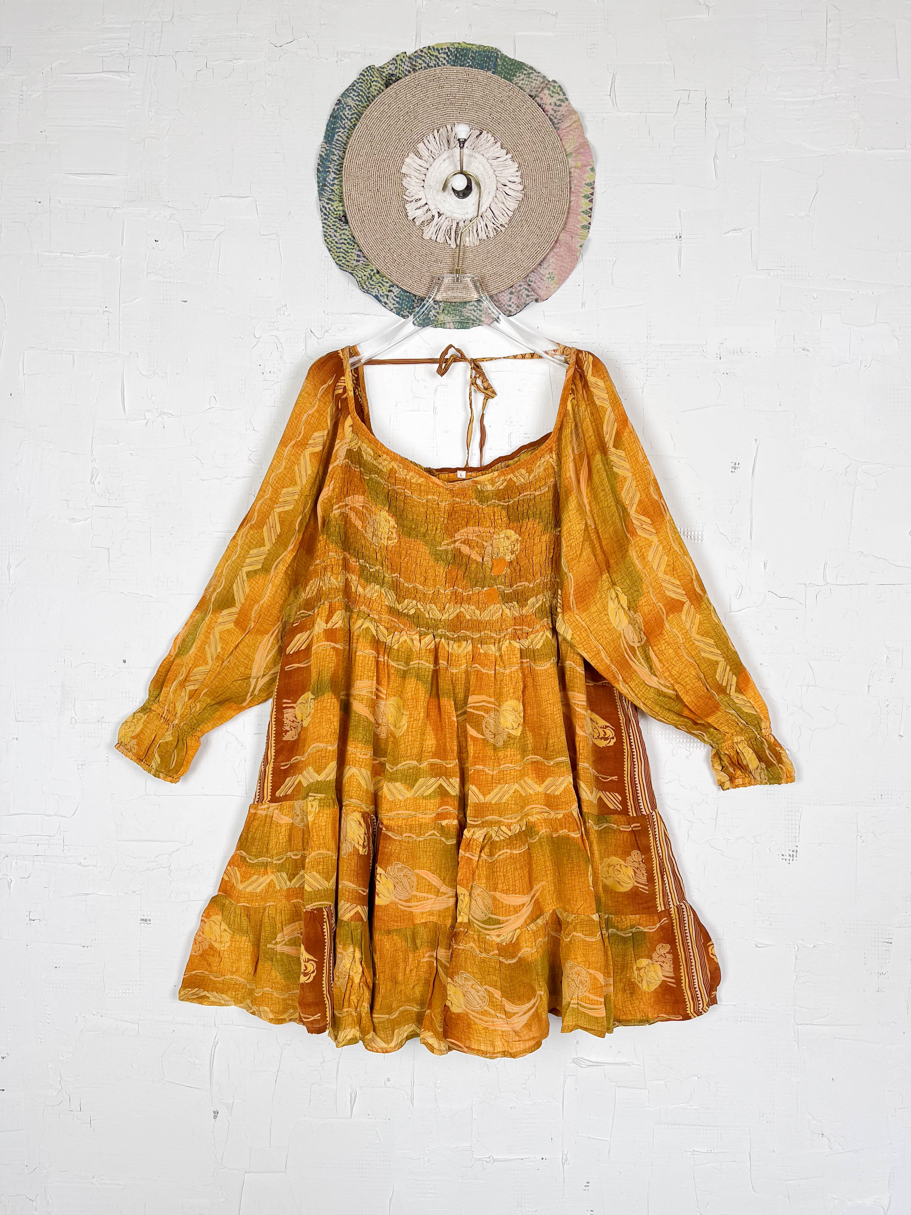 Upcycled silk dress - Love Protect Sustain