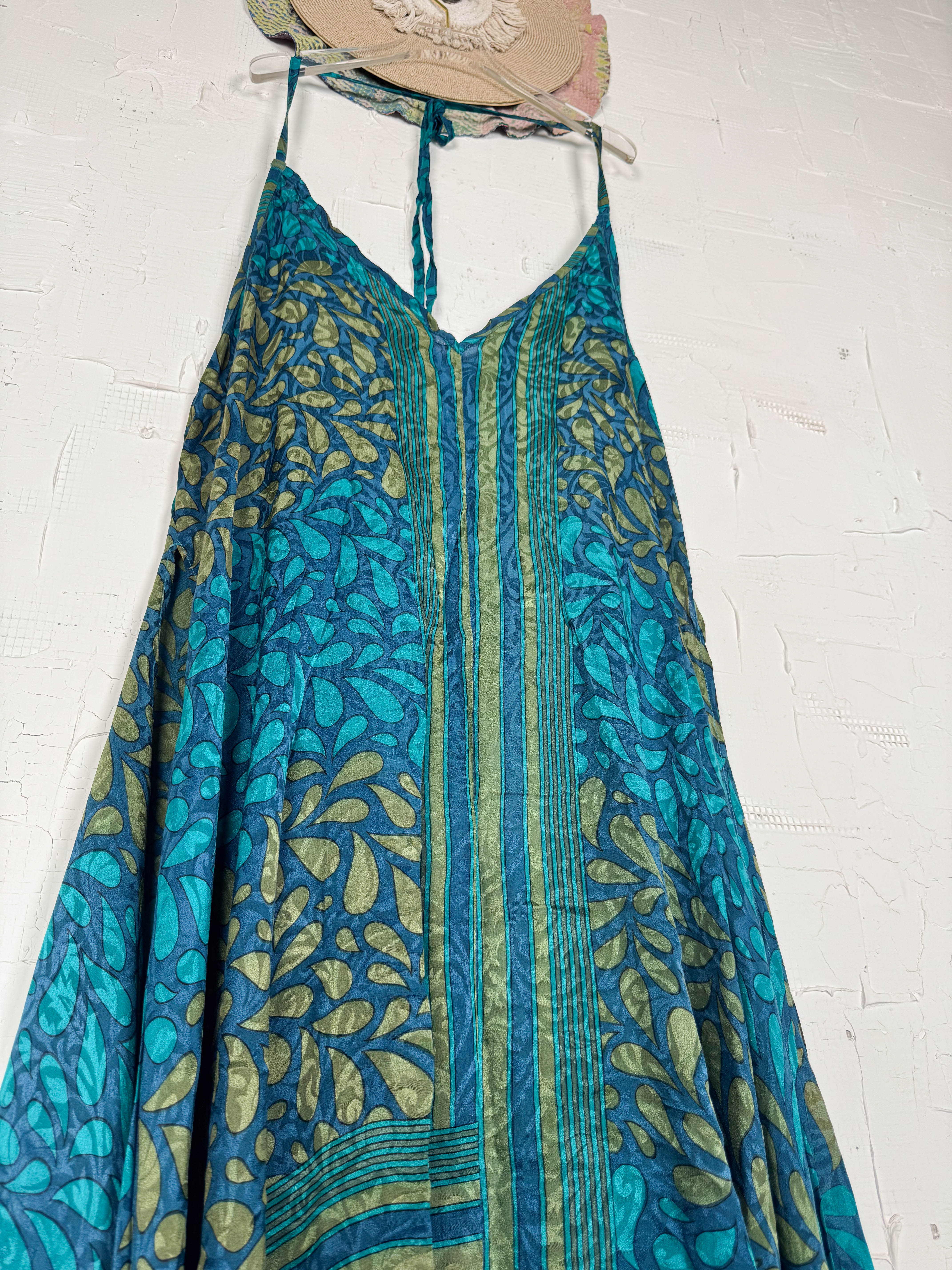 Upcycled silk dress - Love Protect Sustain
