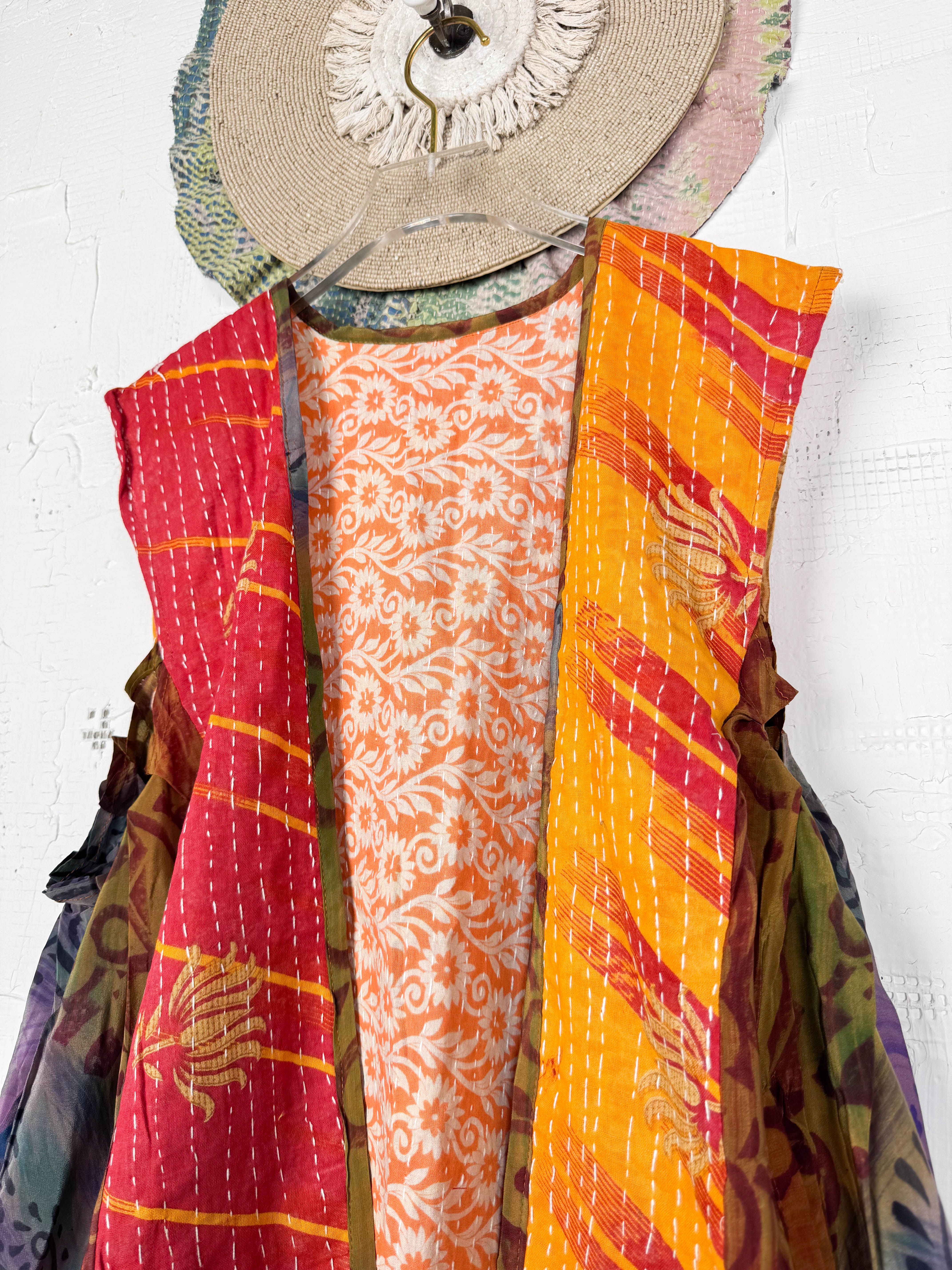 Upcycled silk vest - Love Protect Sustain