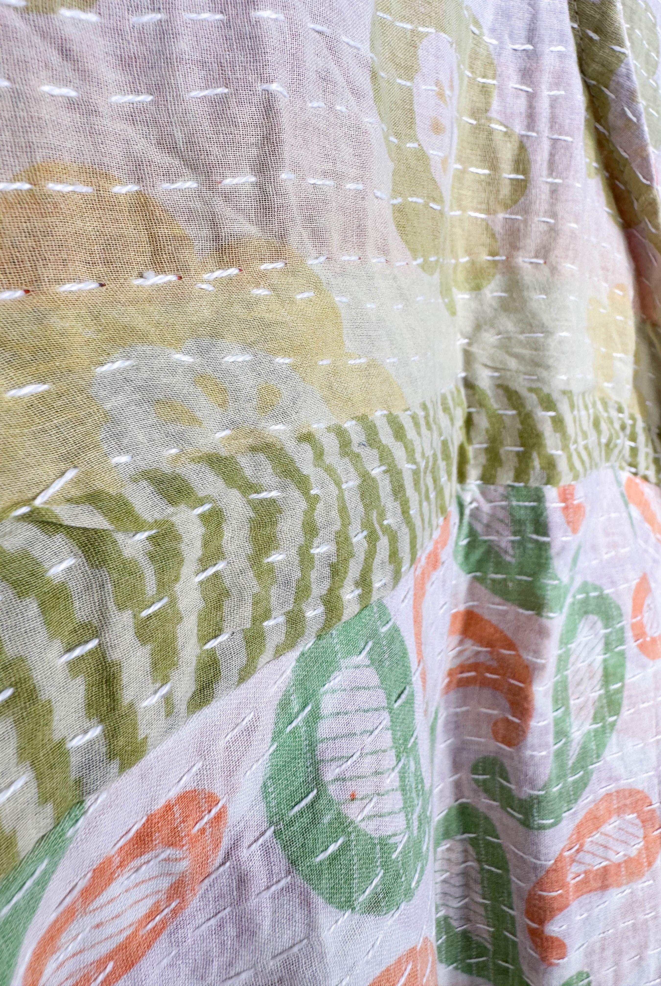 Vintage BOHO Wrap Kantha Dress - Love Protect Sustain